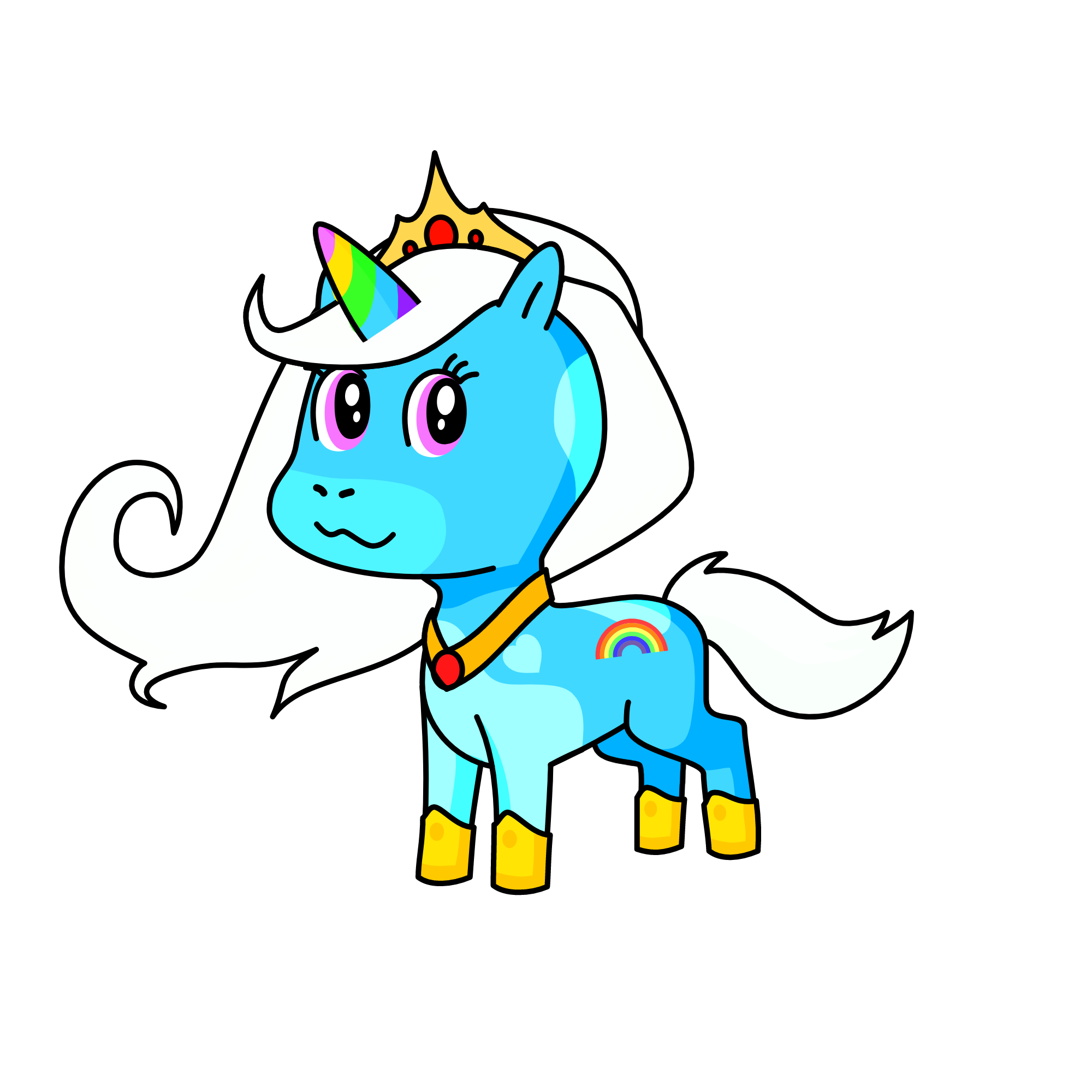 Rainbow Dash, the unicorn