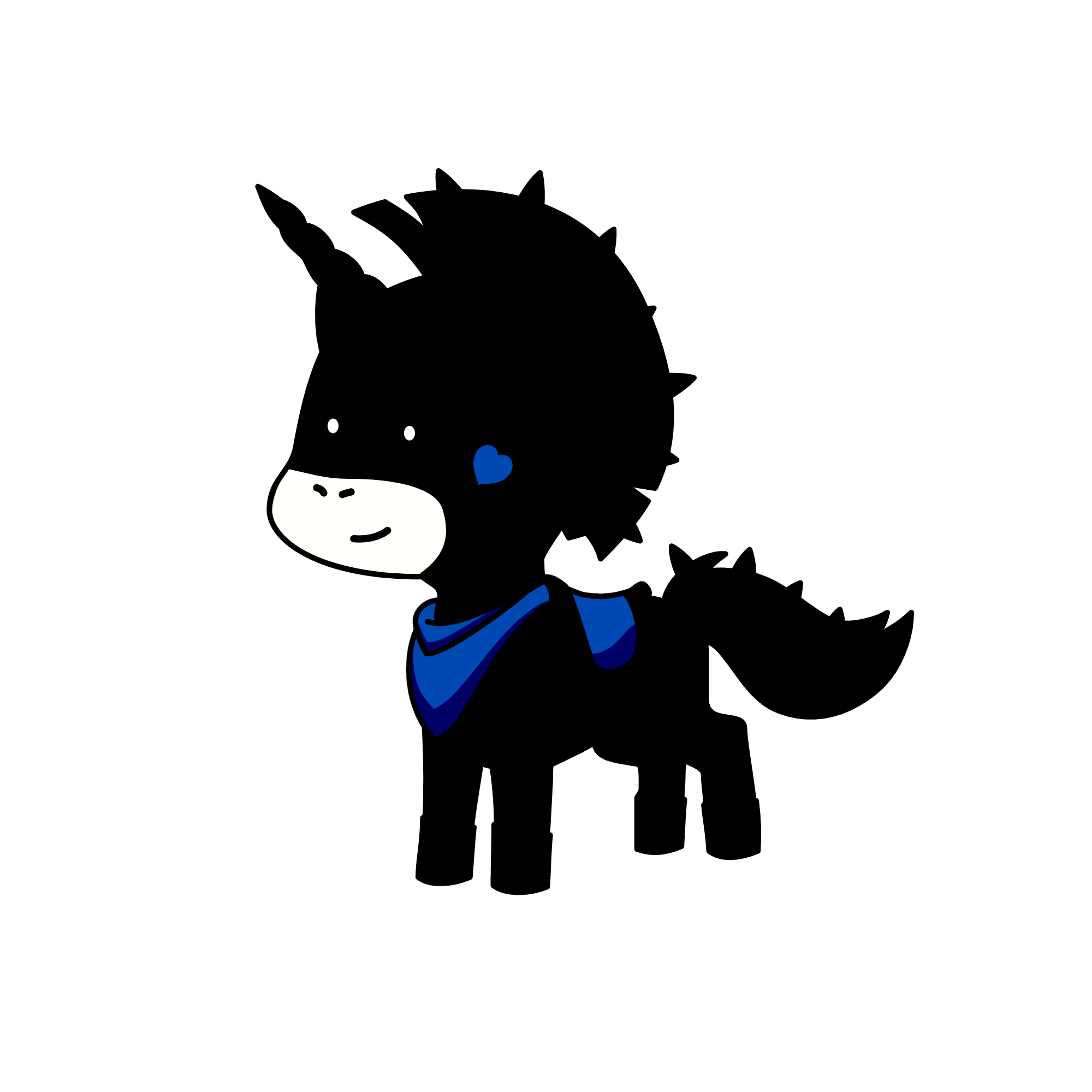 Dark Knight, the unicorn