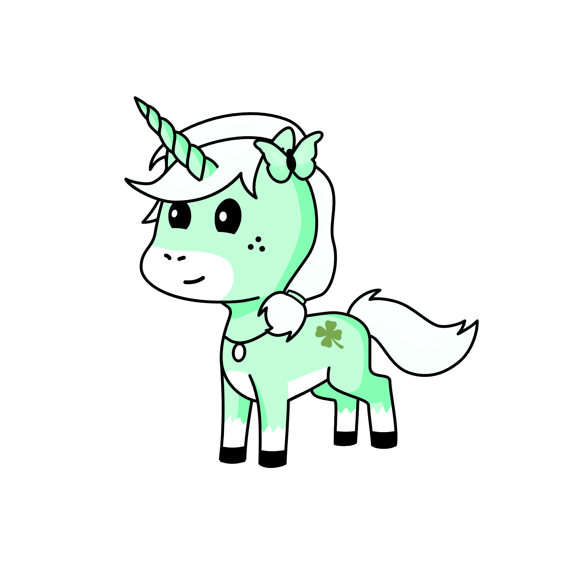 Minty, the unicorn
