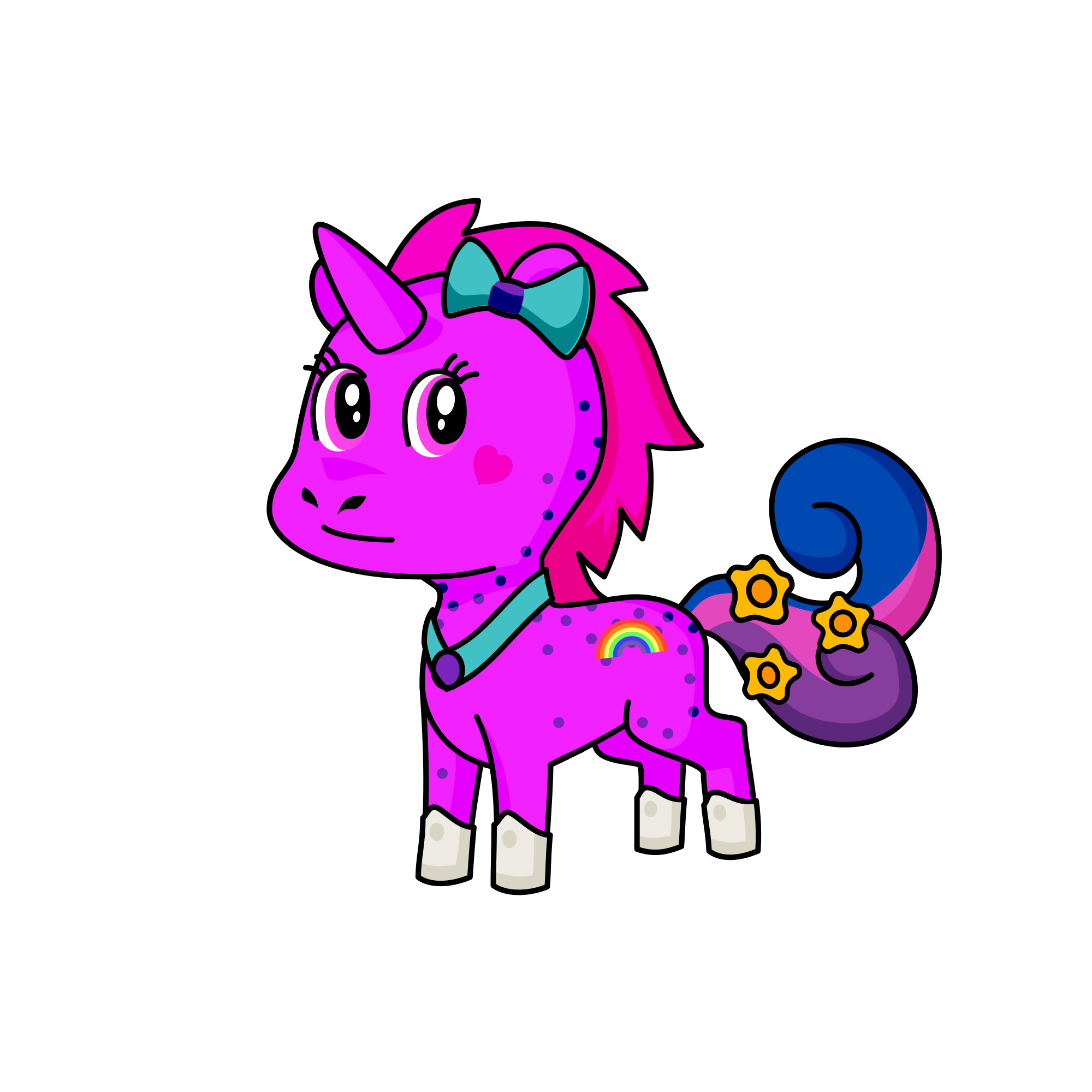 Sun, the unicorn