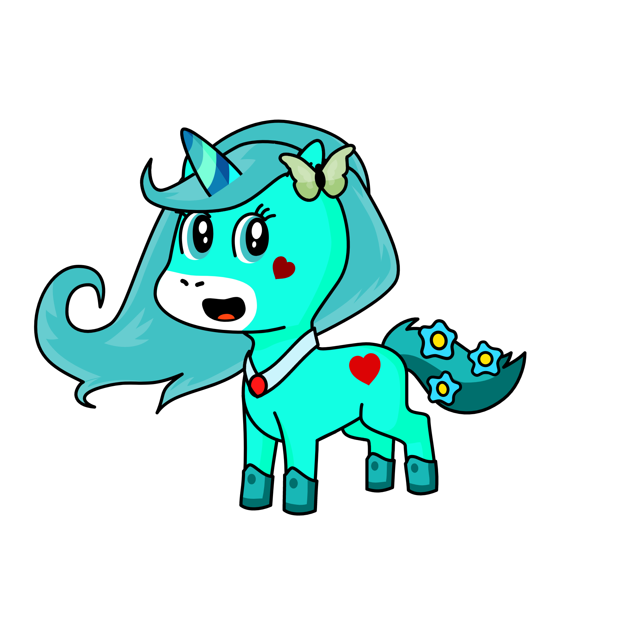 Snow Flake, the unicorn