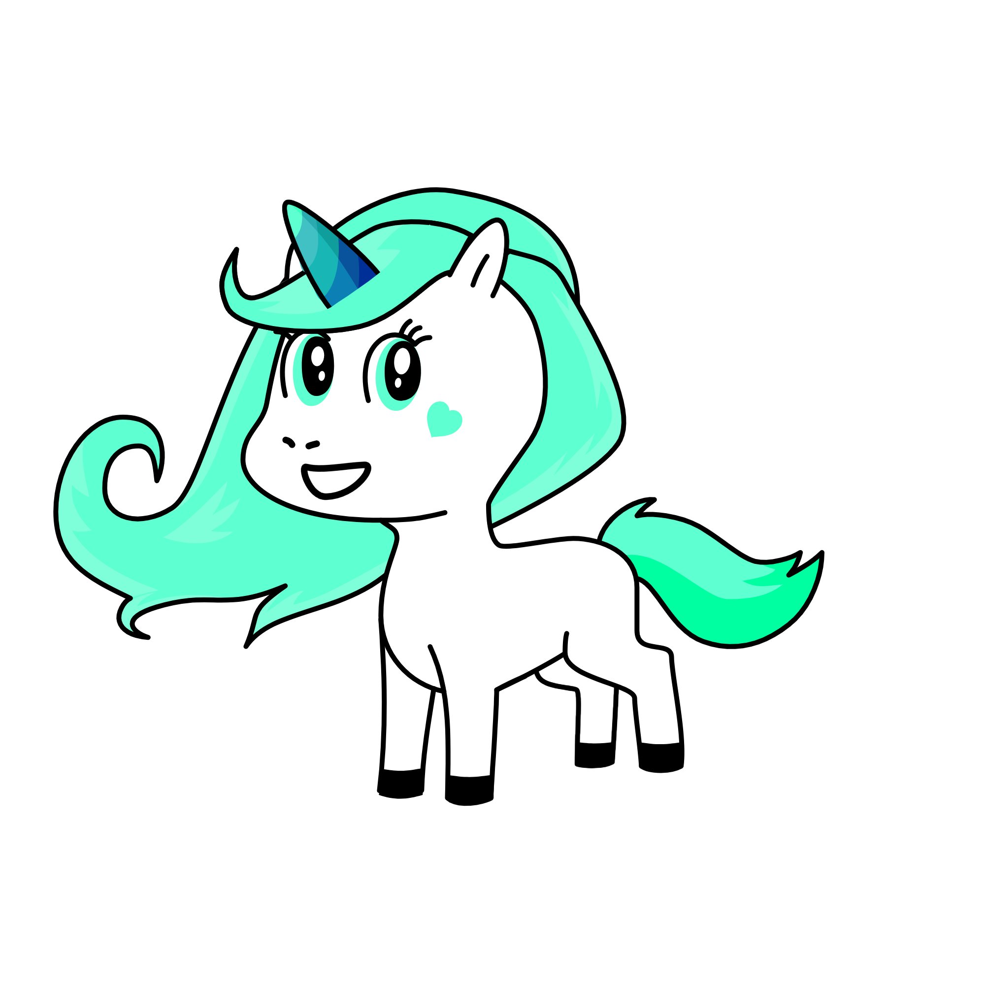 blueie, the unicorn