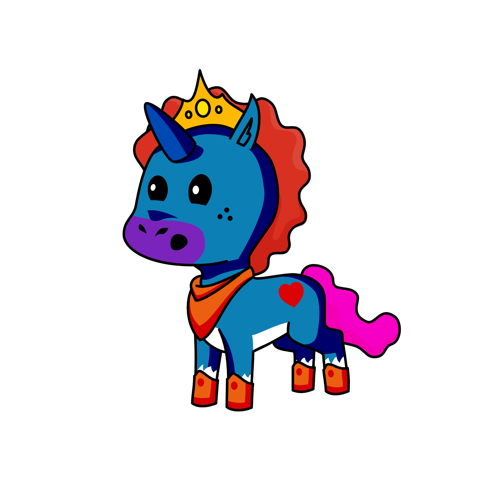 snow queen, the unicorn