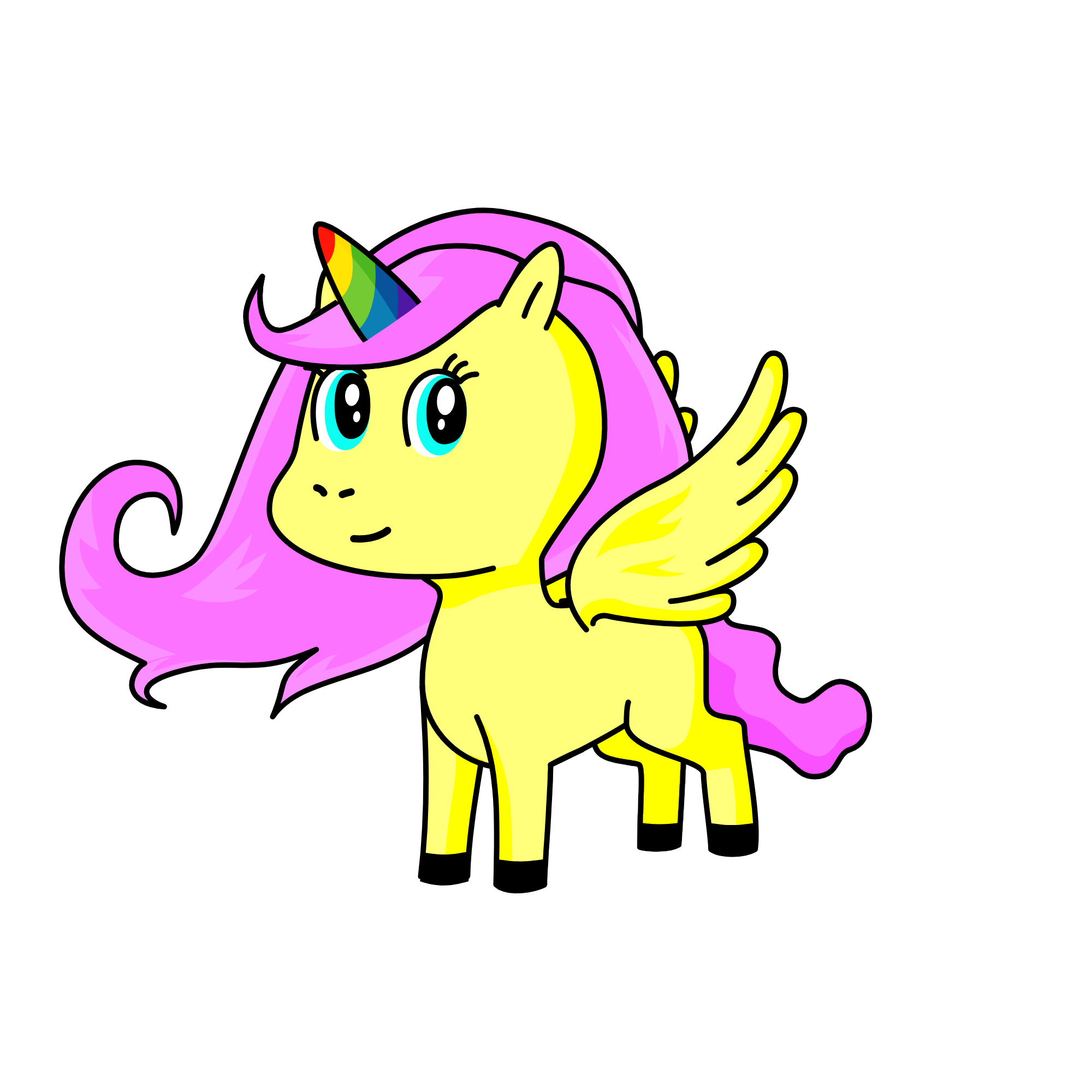 Fluttershy, the unicorn