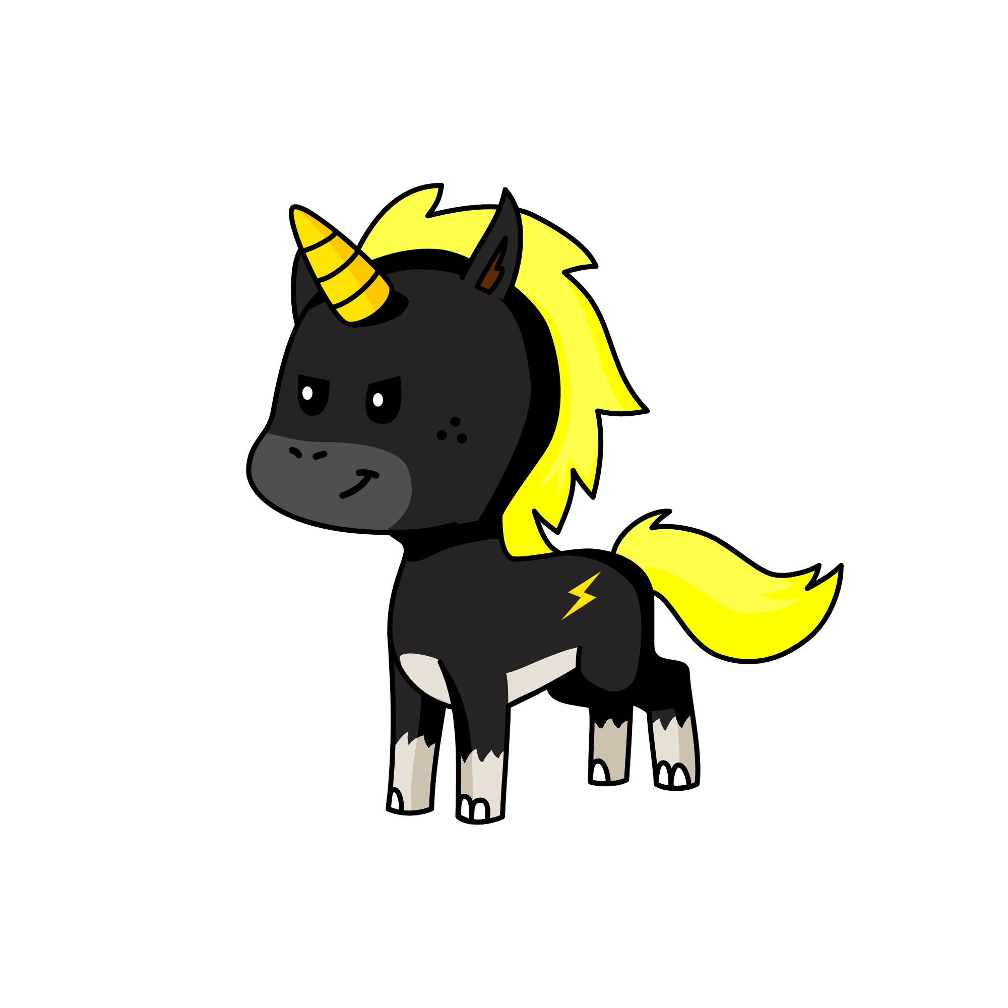 Lightning, the unicorn
