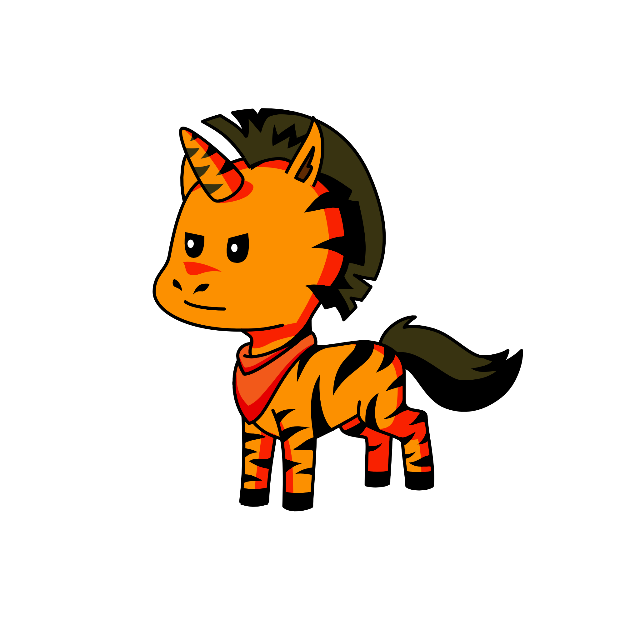 tiger, the unicorn