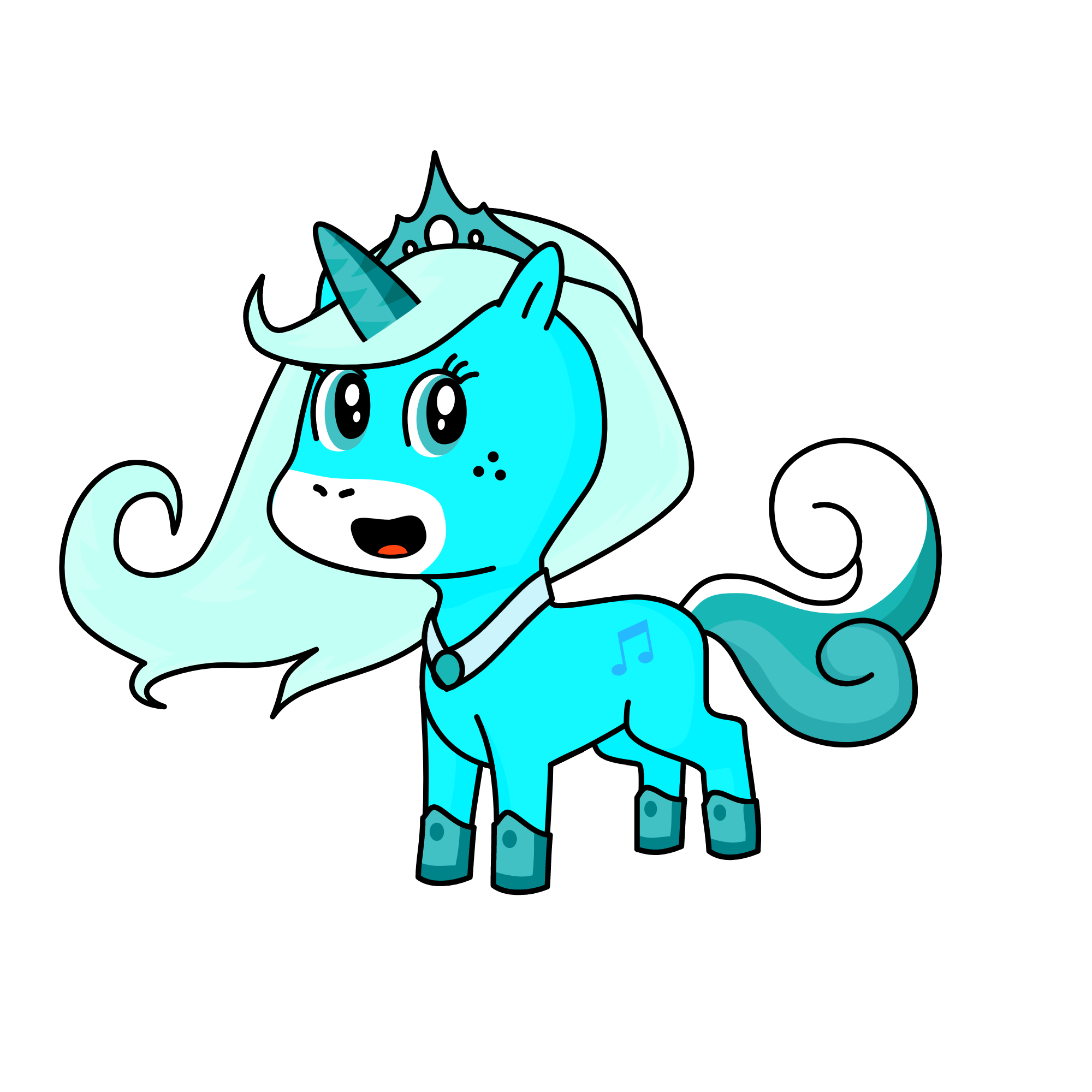 Snow Queen, the unicorn