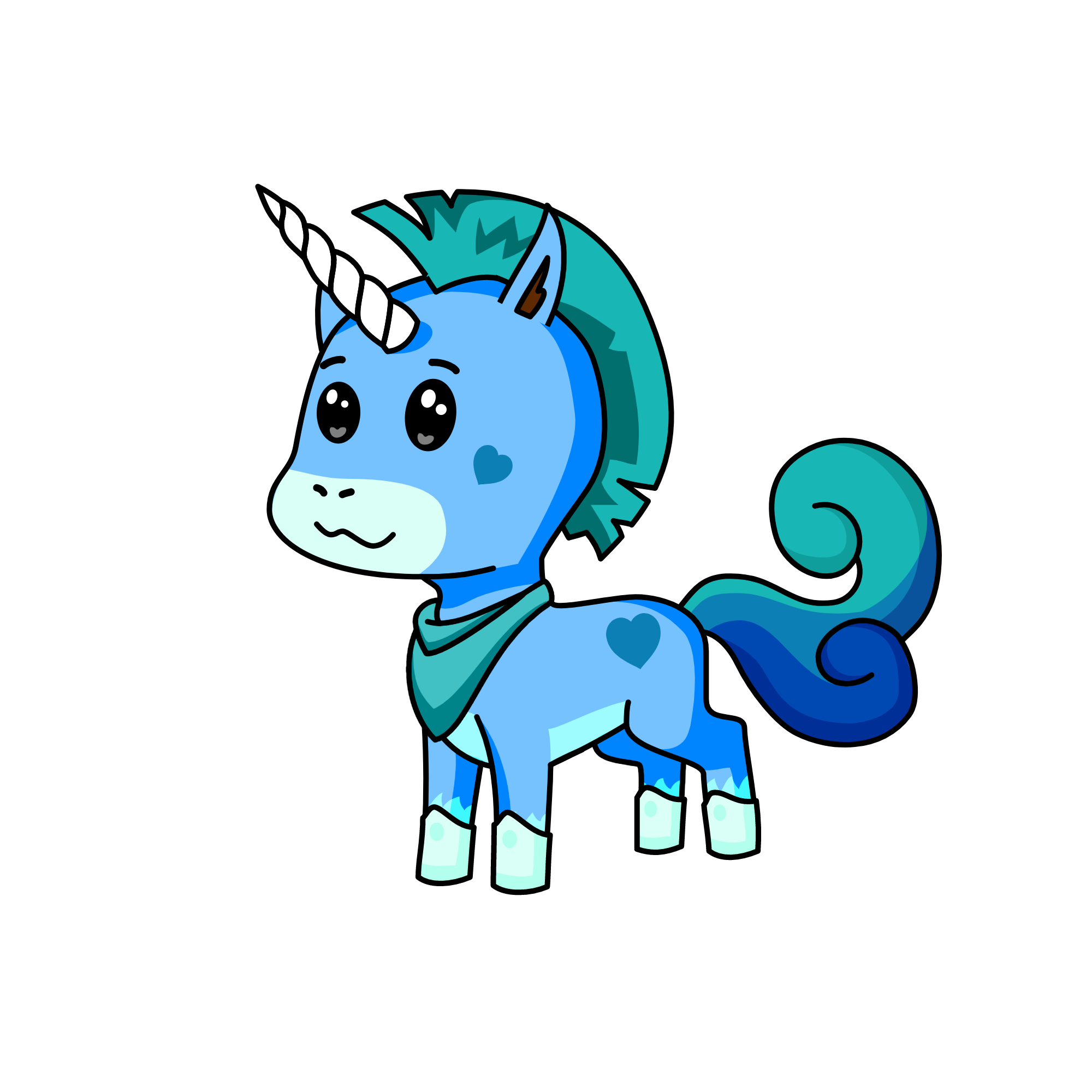 Tru Blu, the unicorn
