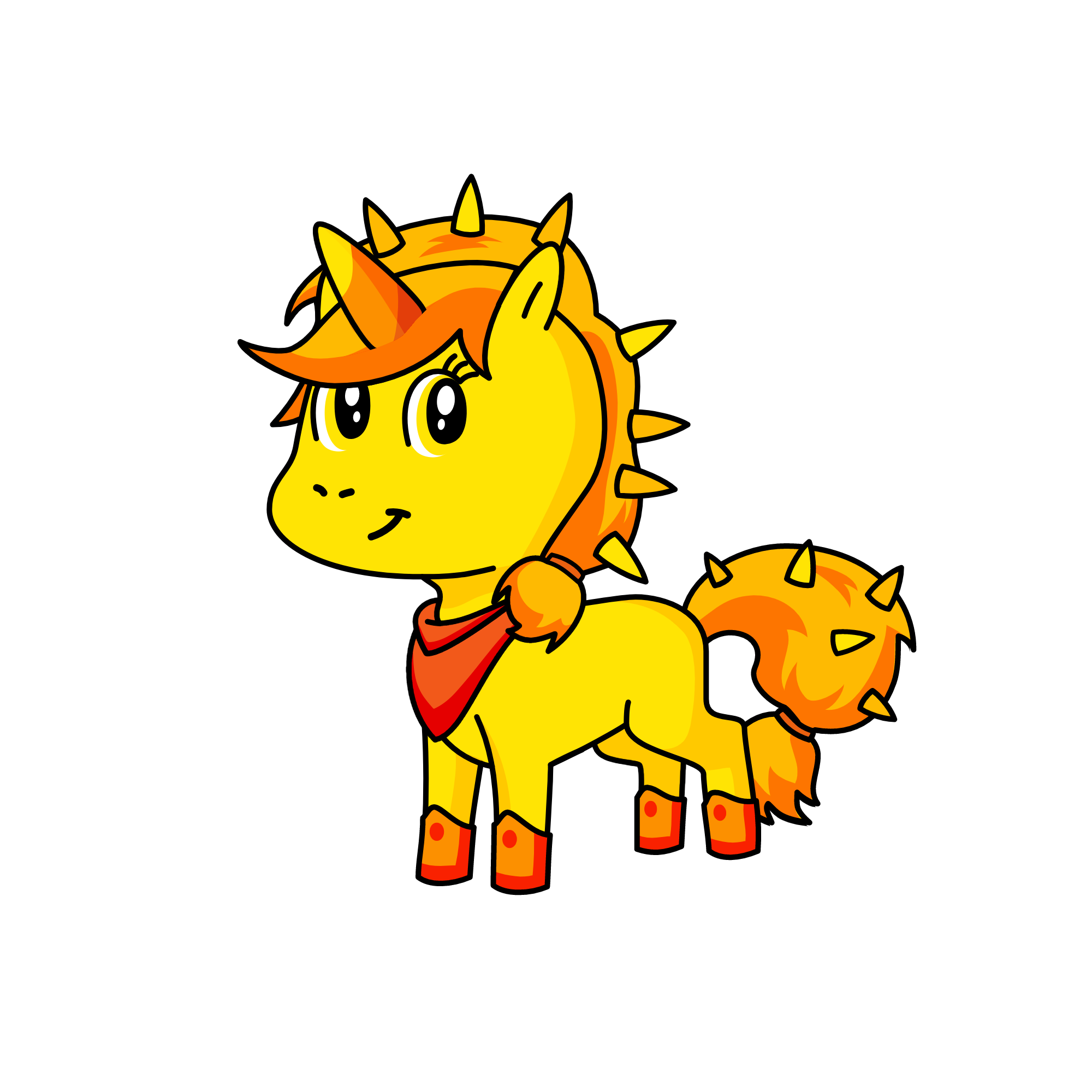 sunset, the unicorn