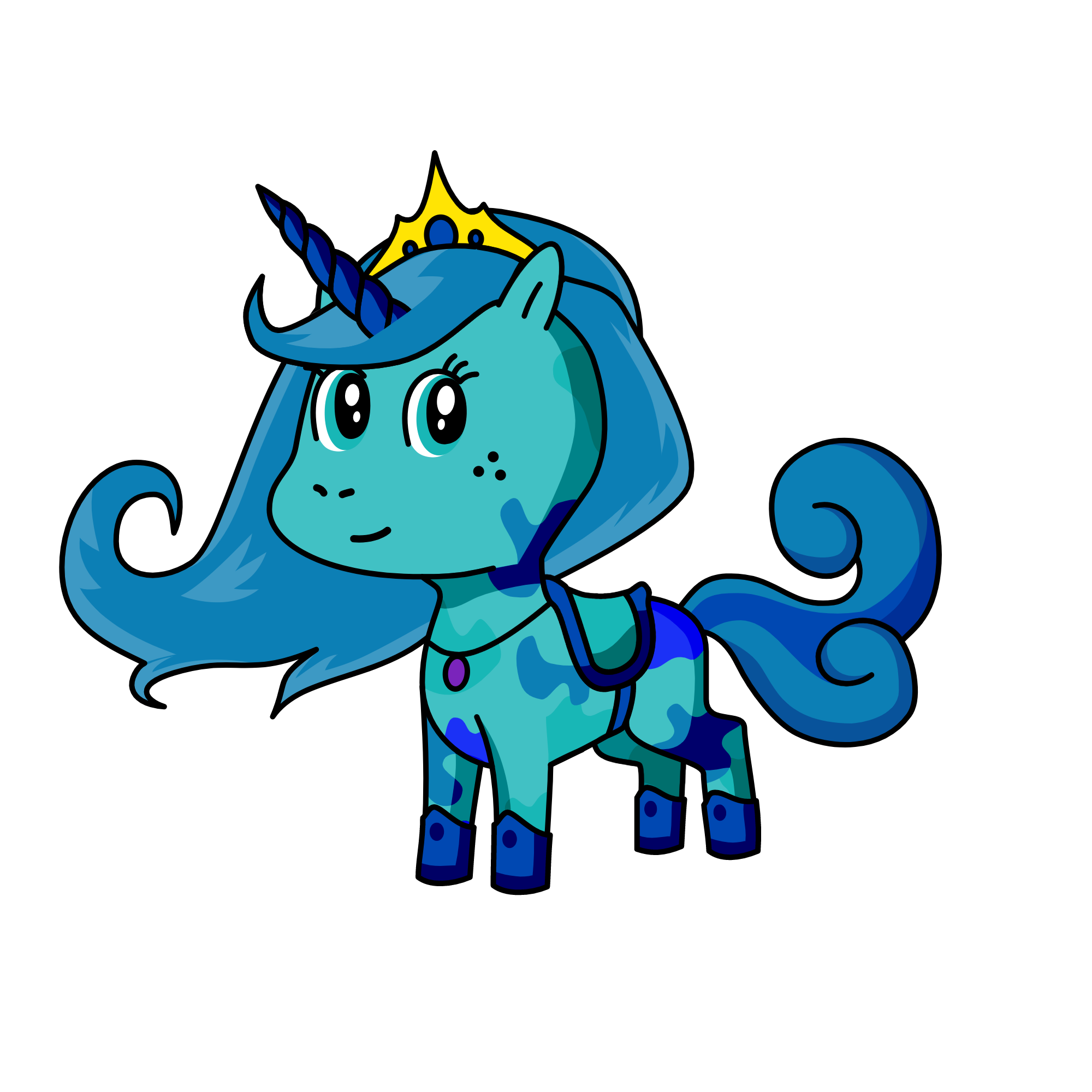 cute, the unicorn
