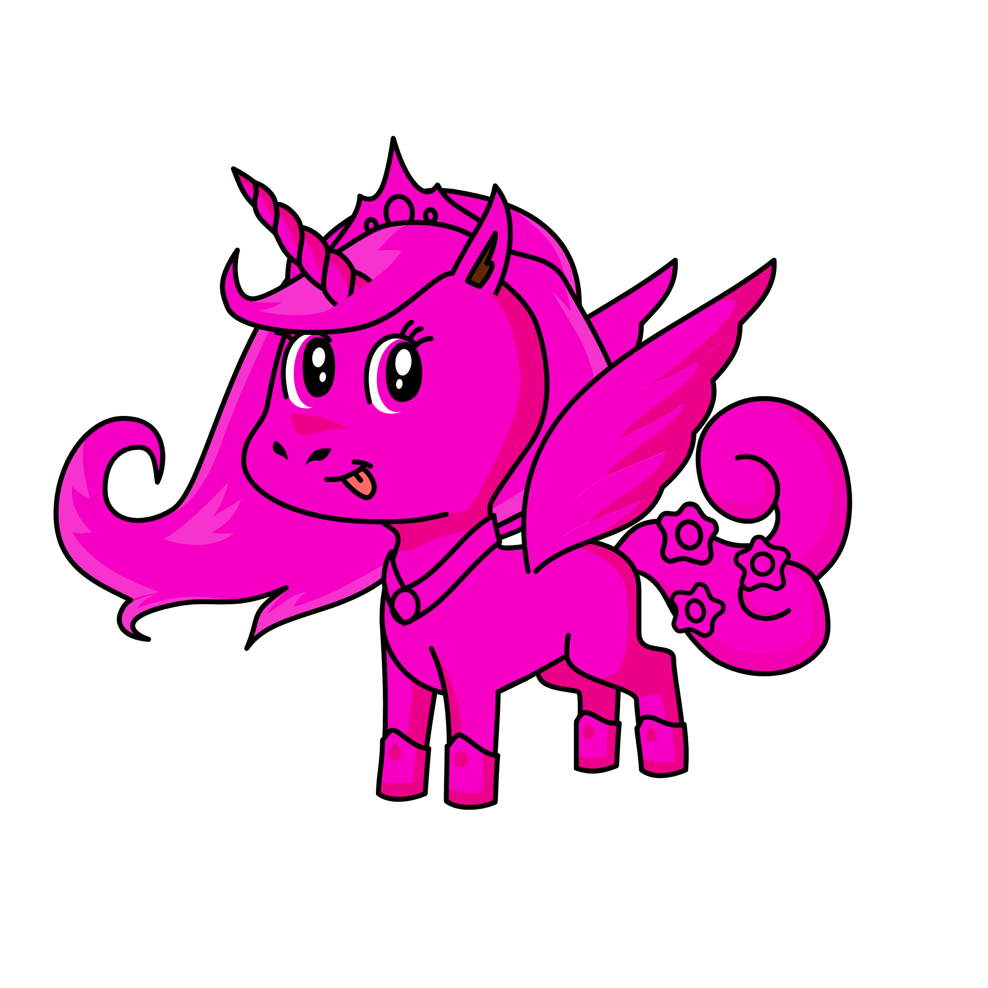 Pinky, the unicorn