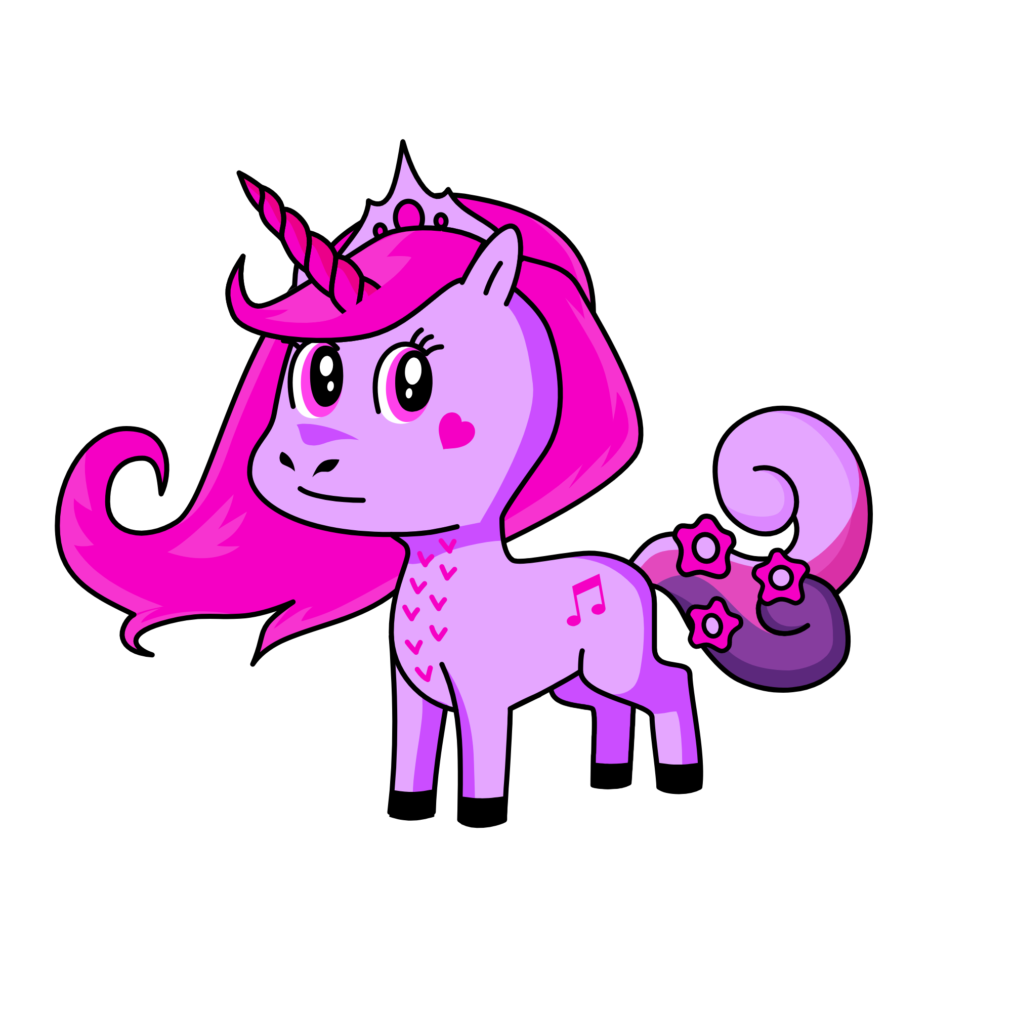 Little Purple, the unicorn