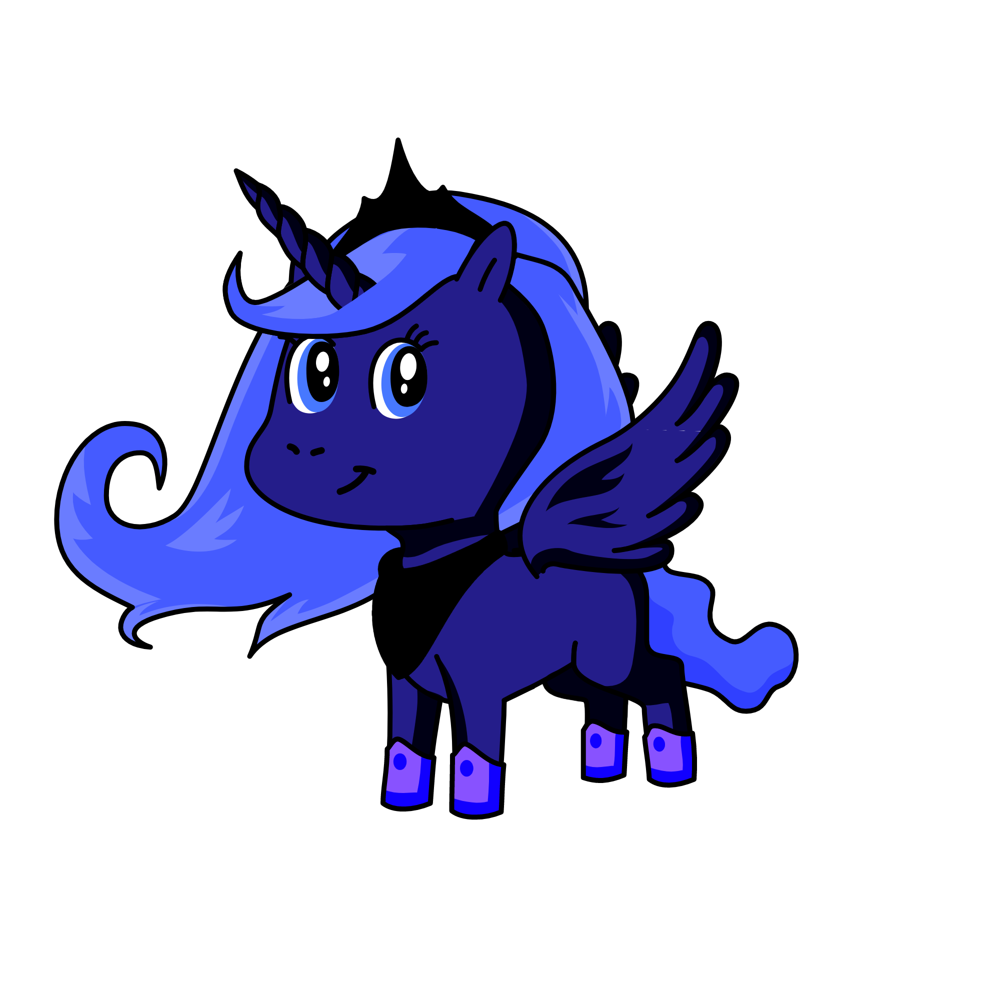 Princess luna, the unicorn
