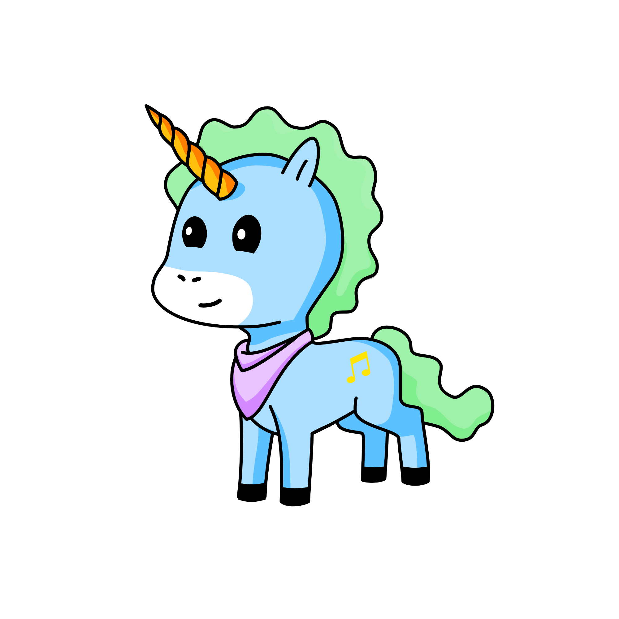 Chica, the unicorn