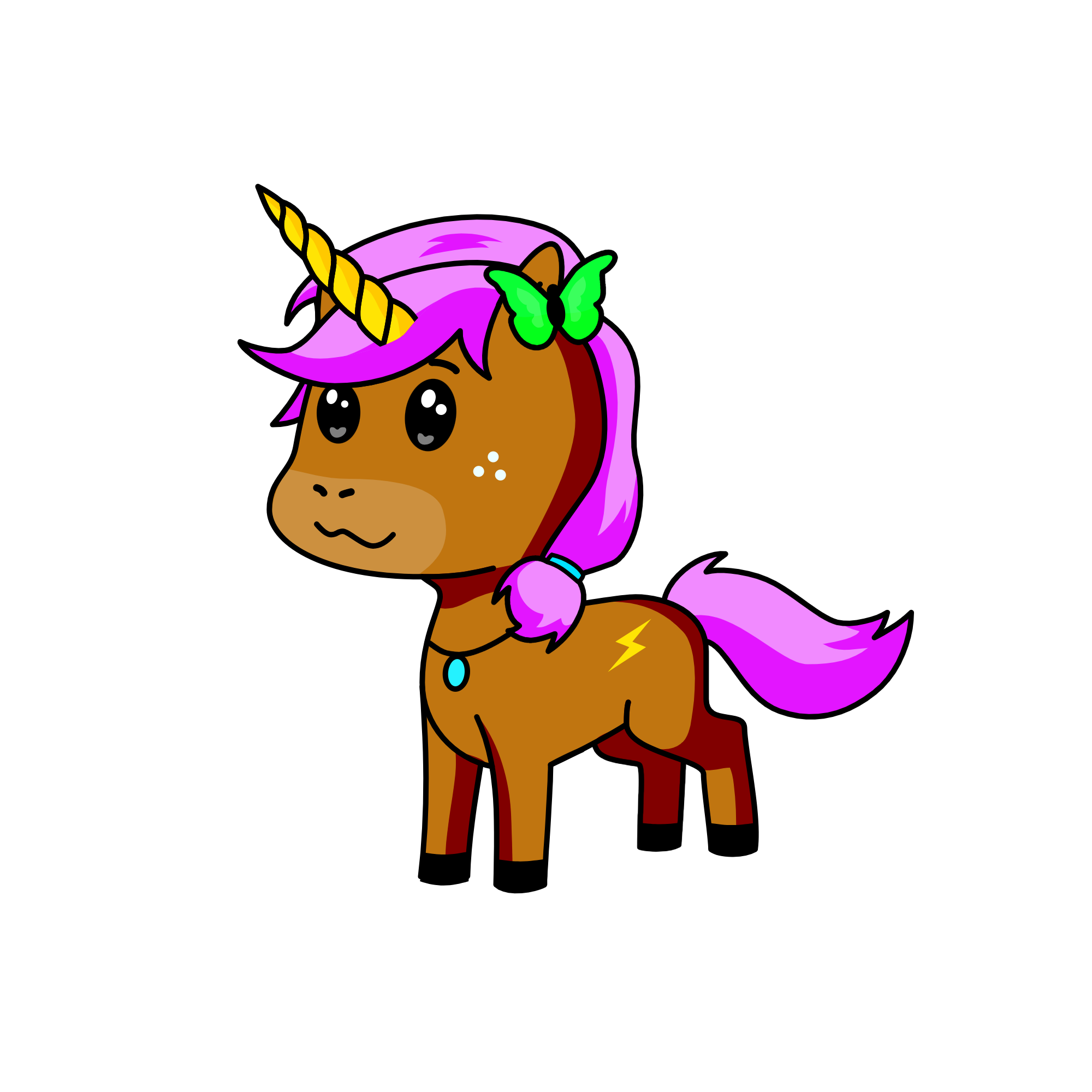 Brownie, the unicorn