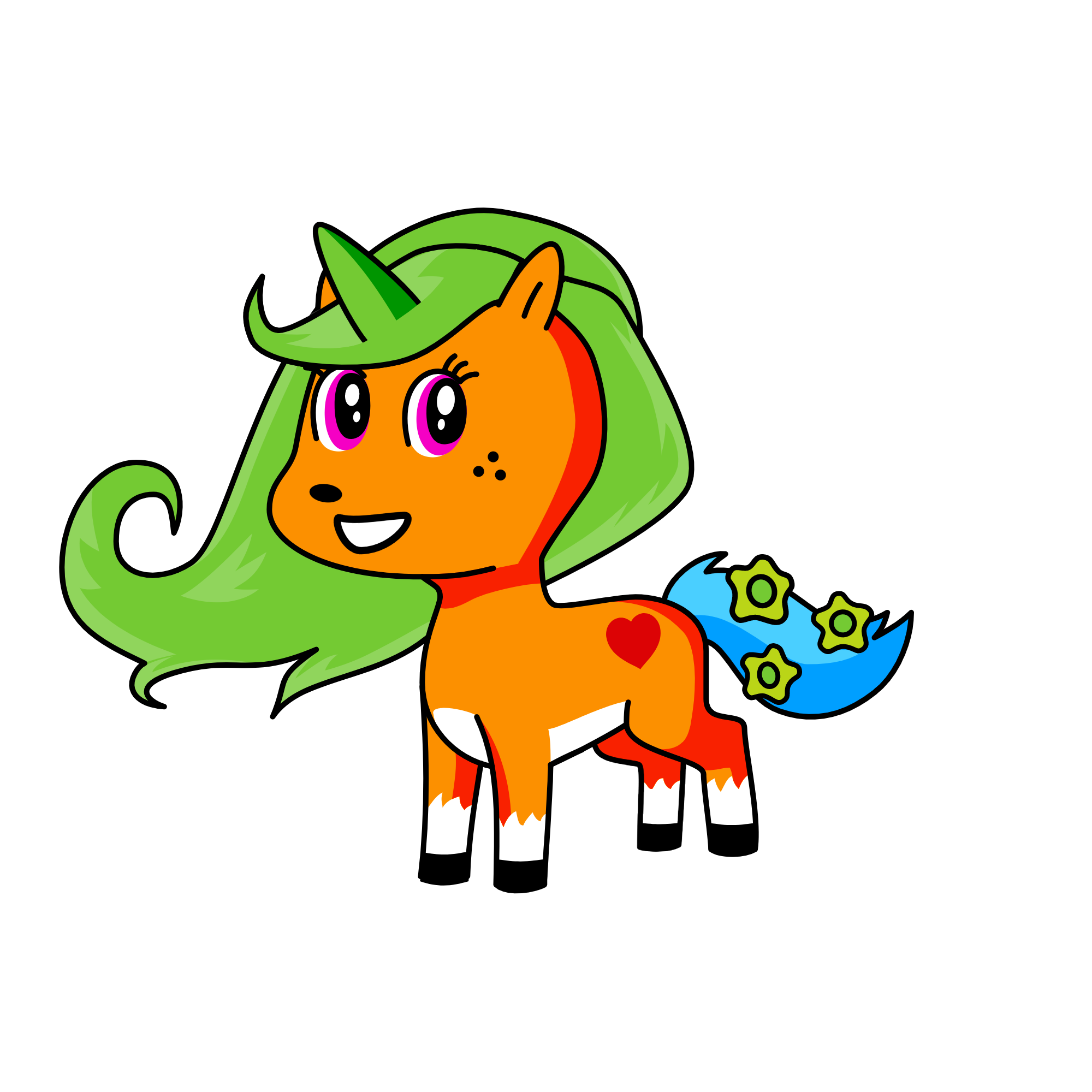 color, the unicorn