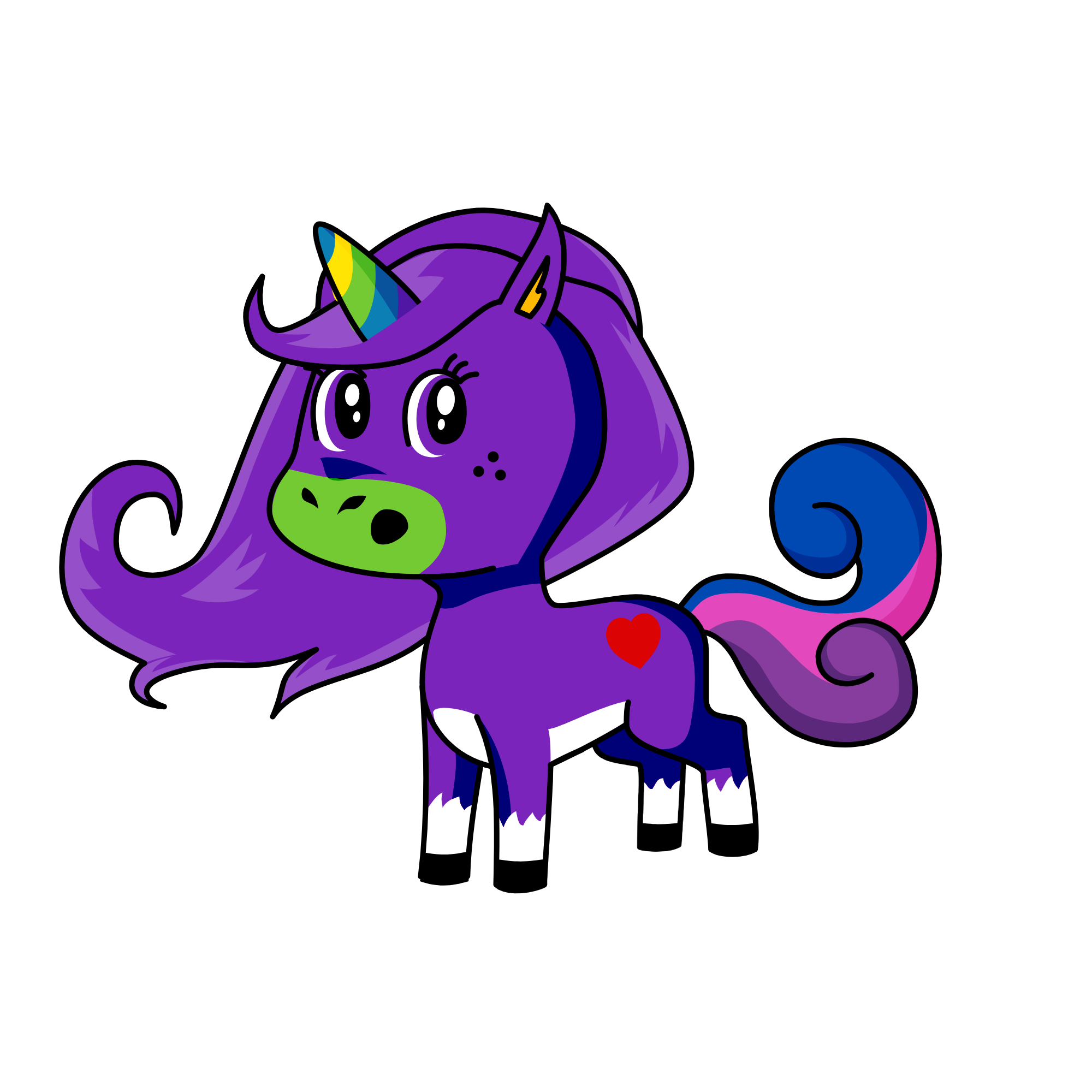Wooooooooooooooooooooooooooooooo purple, the unicorn