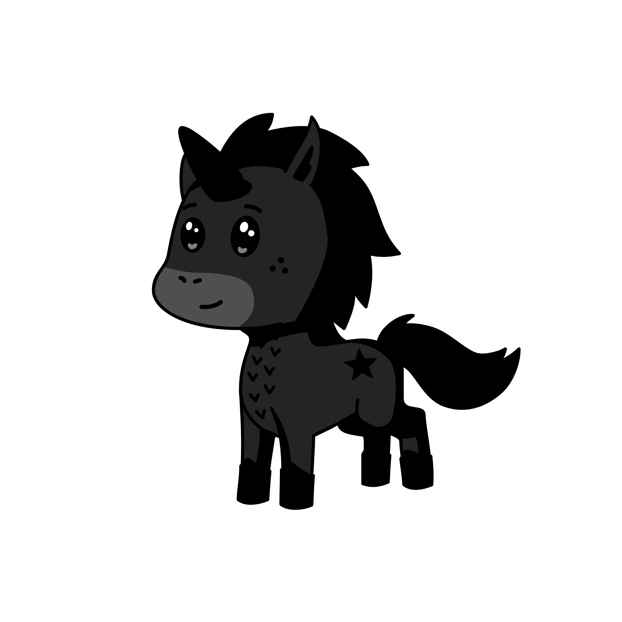 Midnight, the unicorn