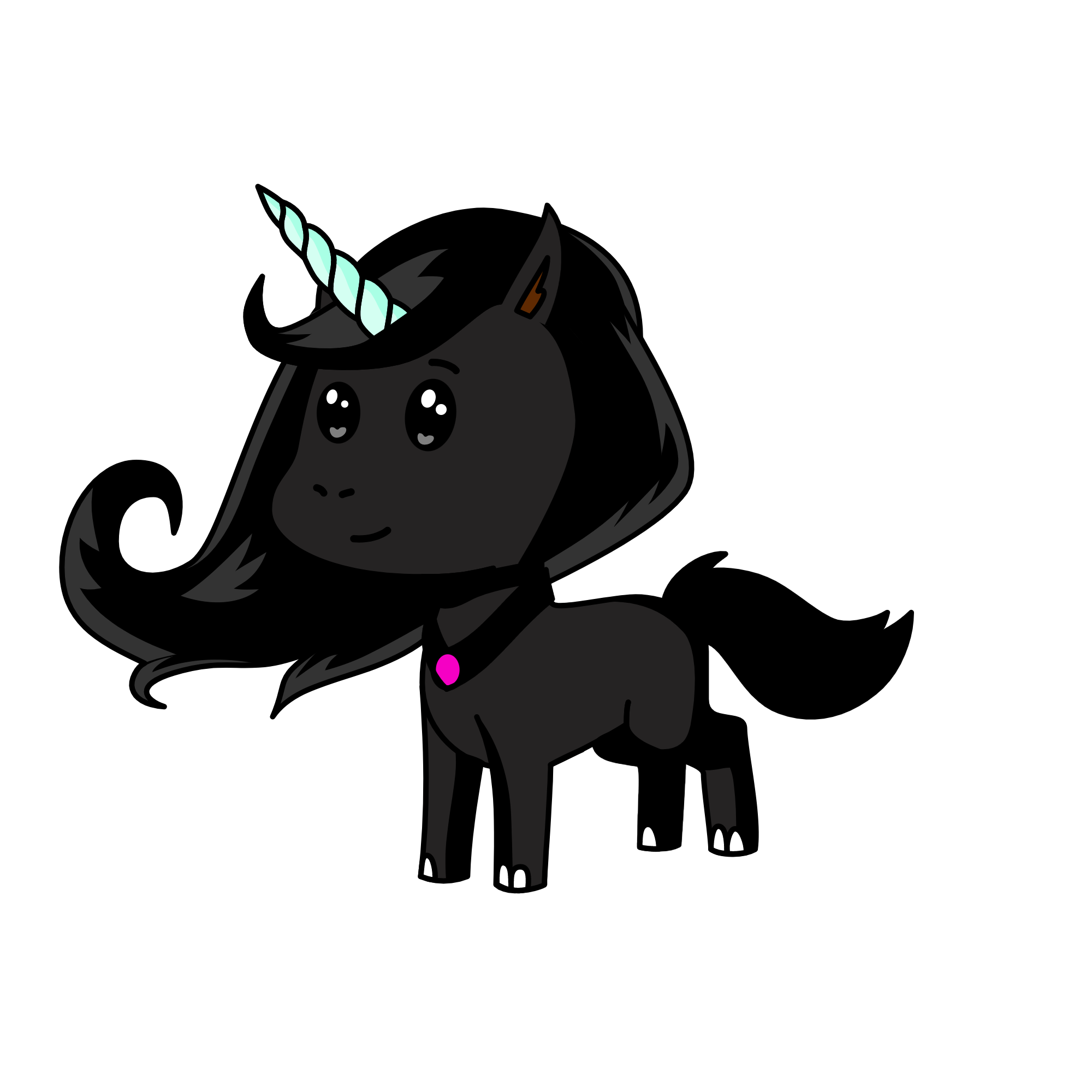 Black Jenny, the unicorn