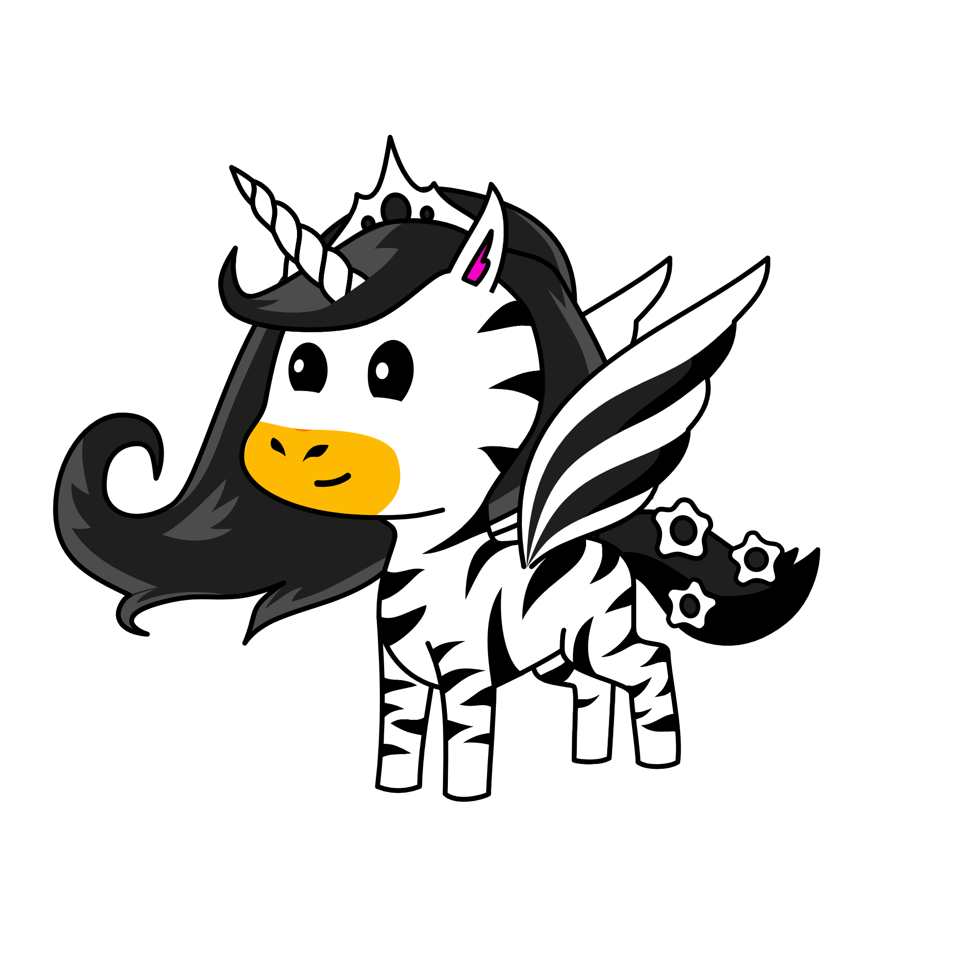 Uni Zebra, the unicorn