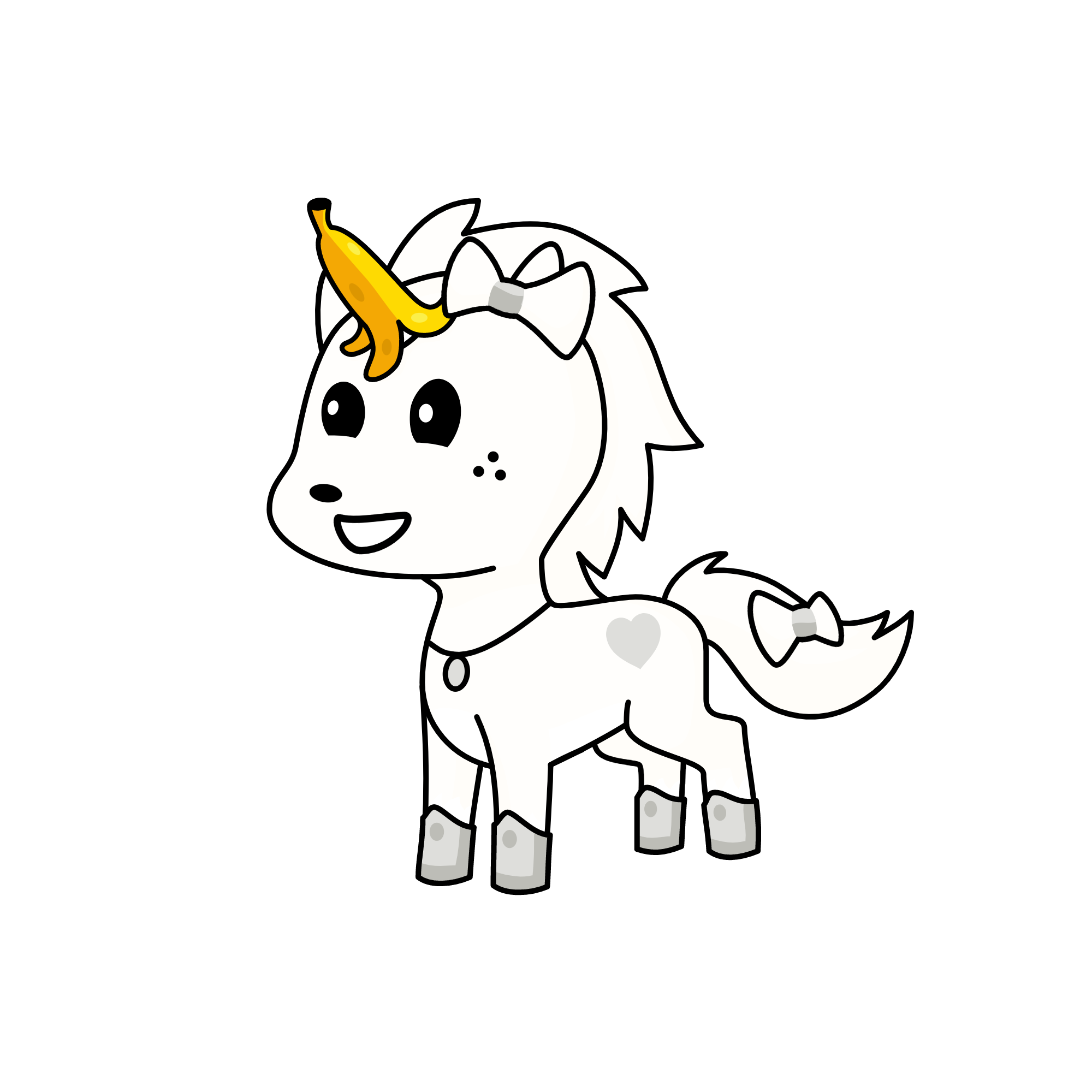 Ghost banana 🎃, the unicorn