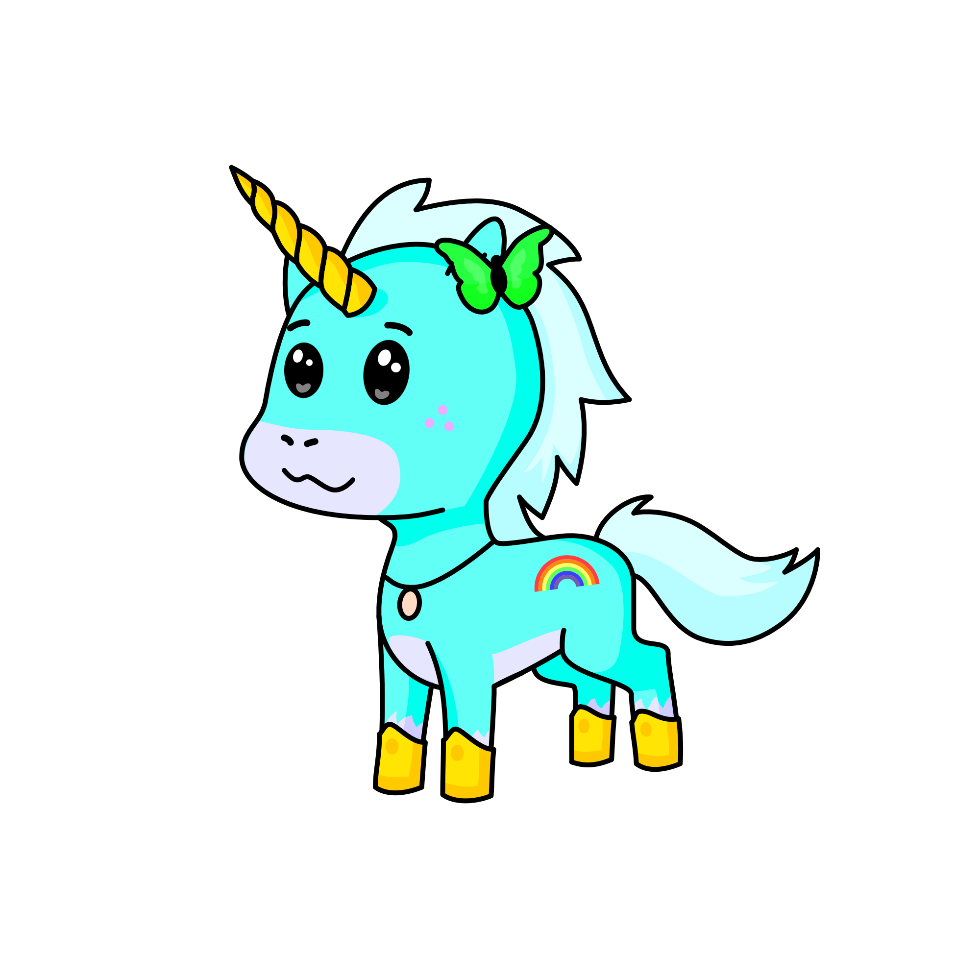 Cloudy , the unicorn