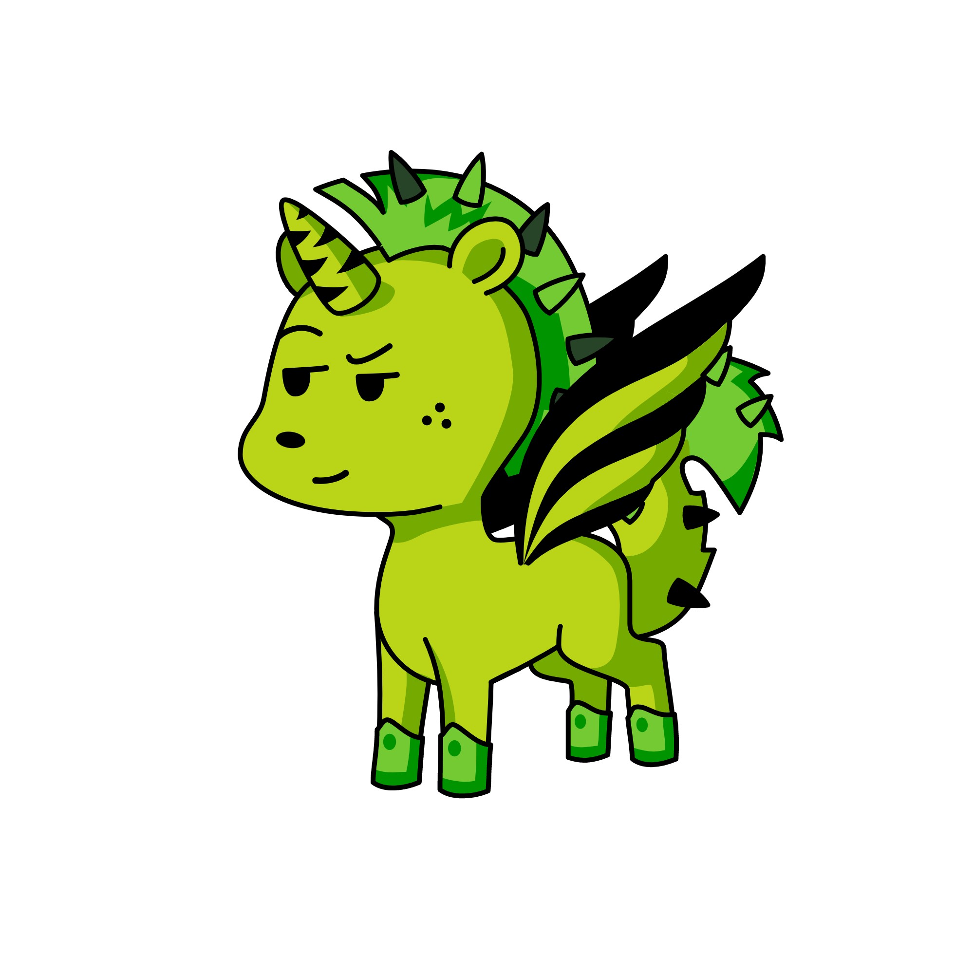 Spiky Mike, the unicorn