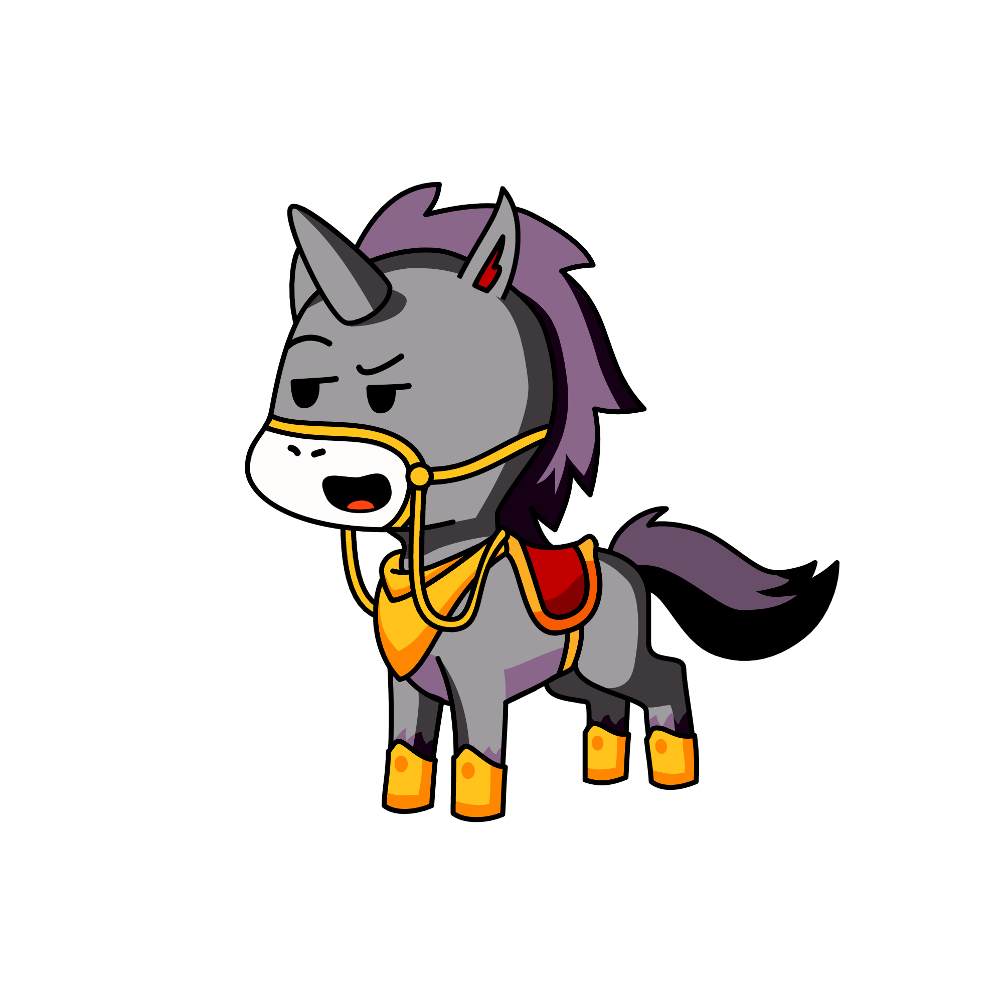 Gris-malote, the unicorn