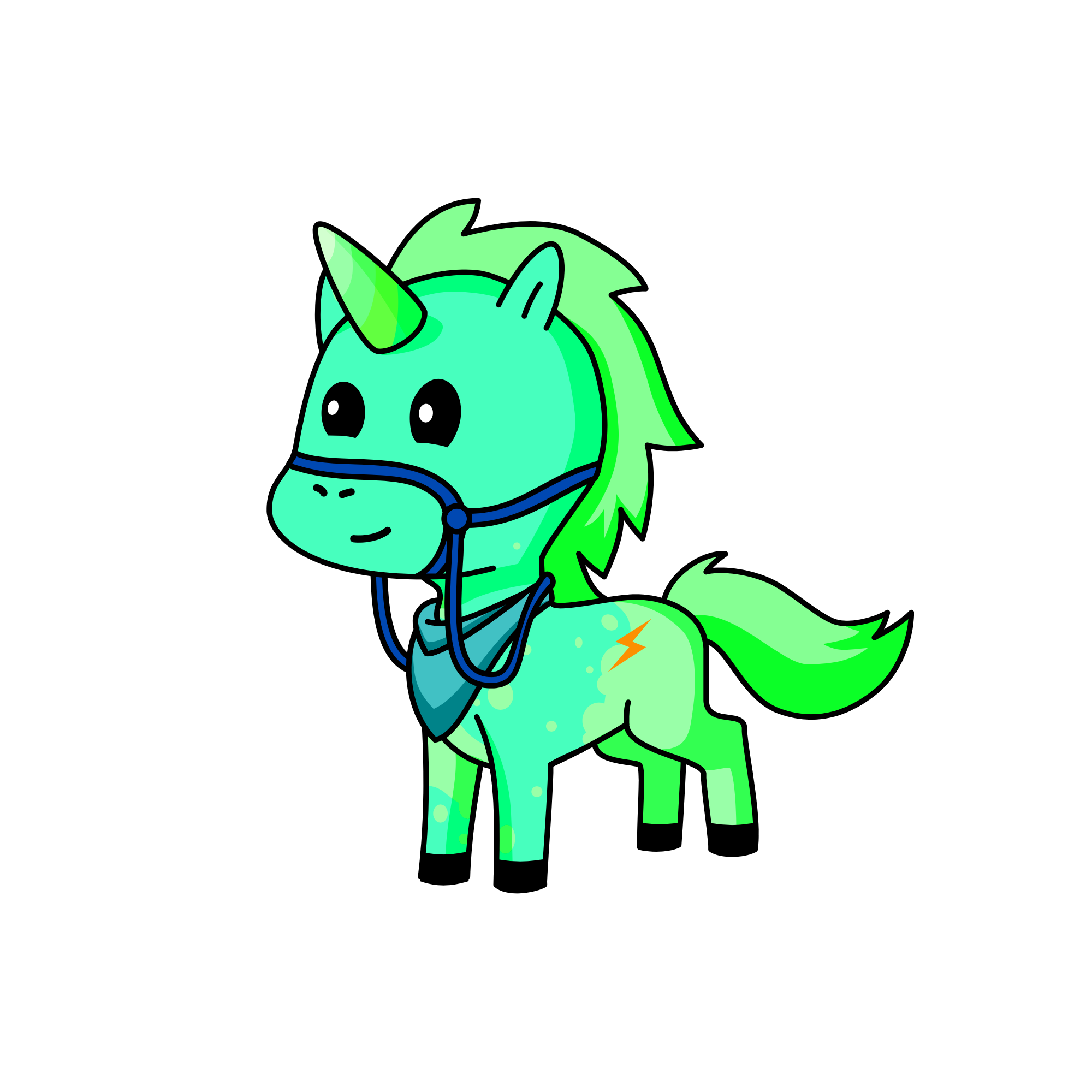 Speedy, the unicorn