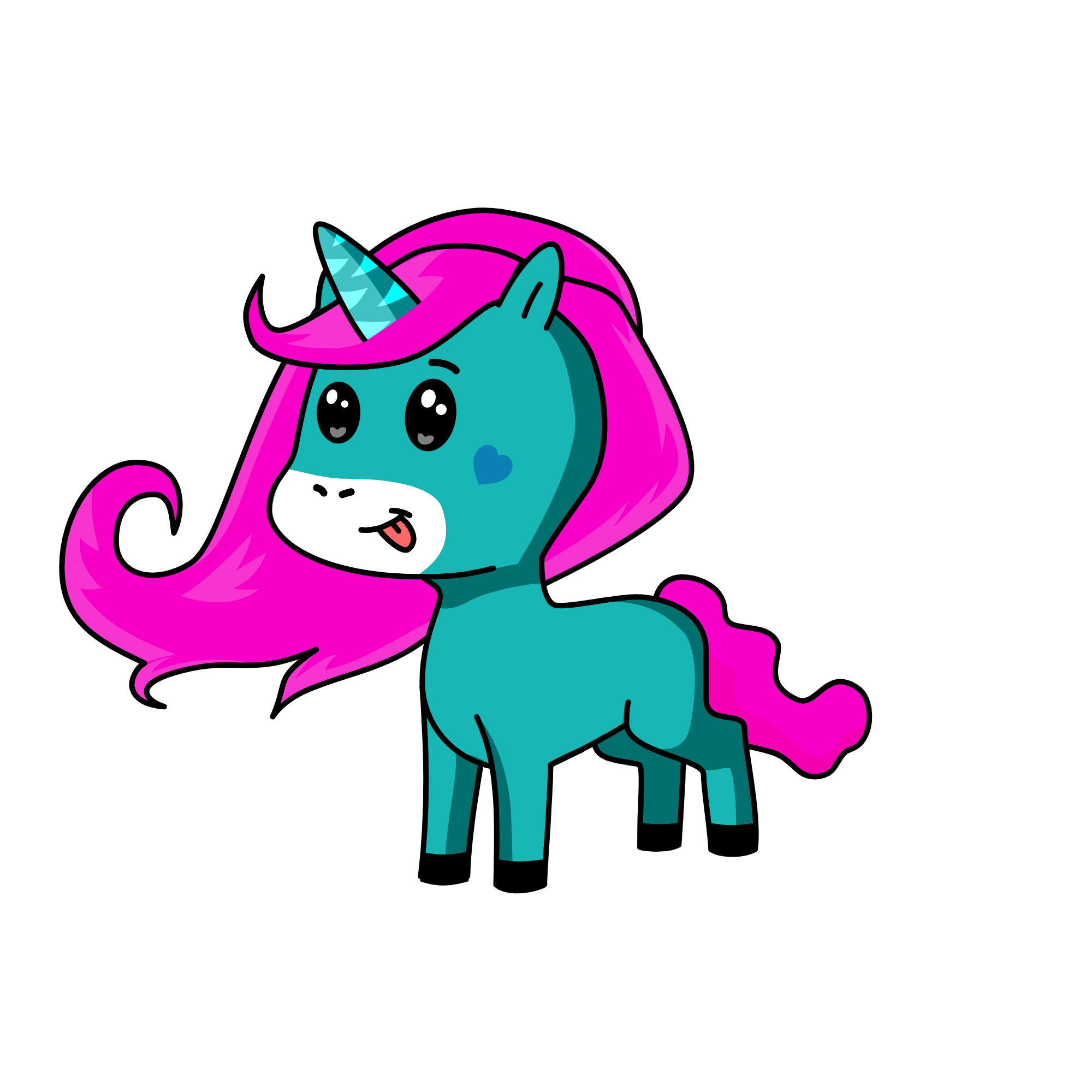 Cupcake, the unicorn