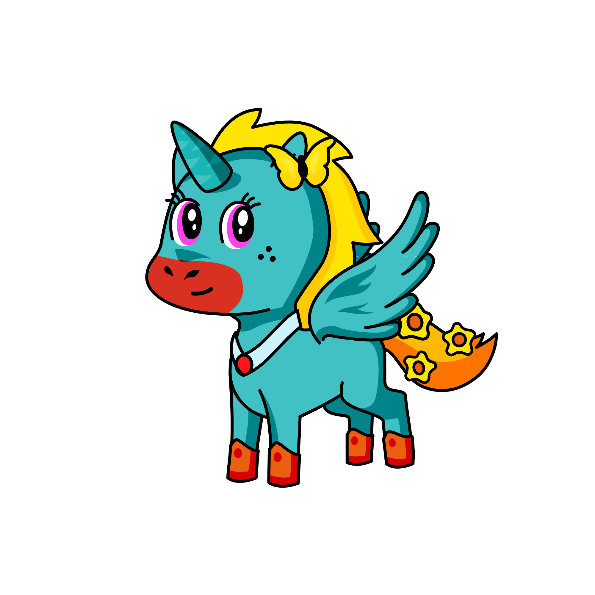 Flyercron, the unicorn