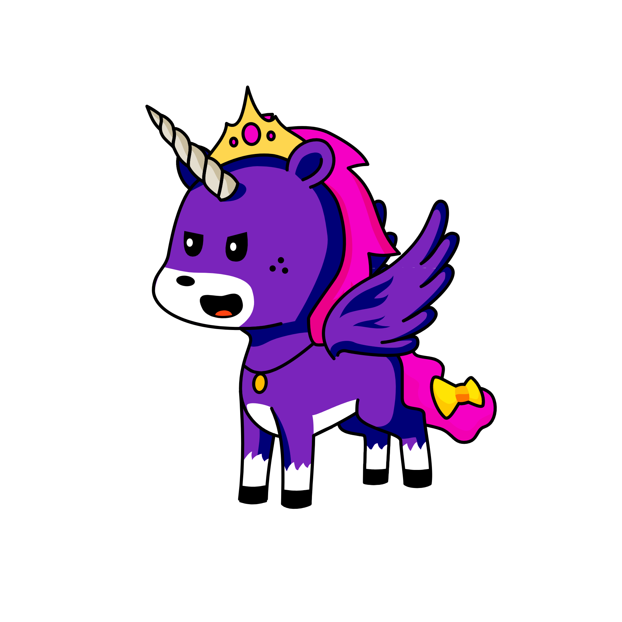 Dark night, the unicorn