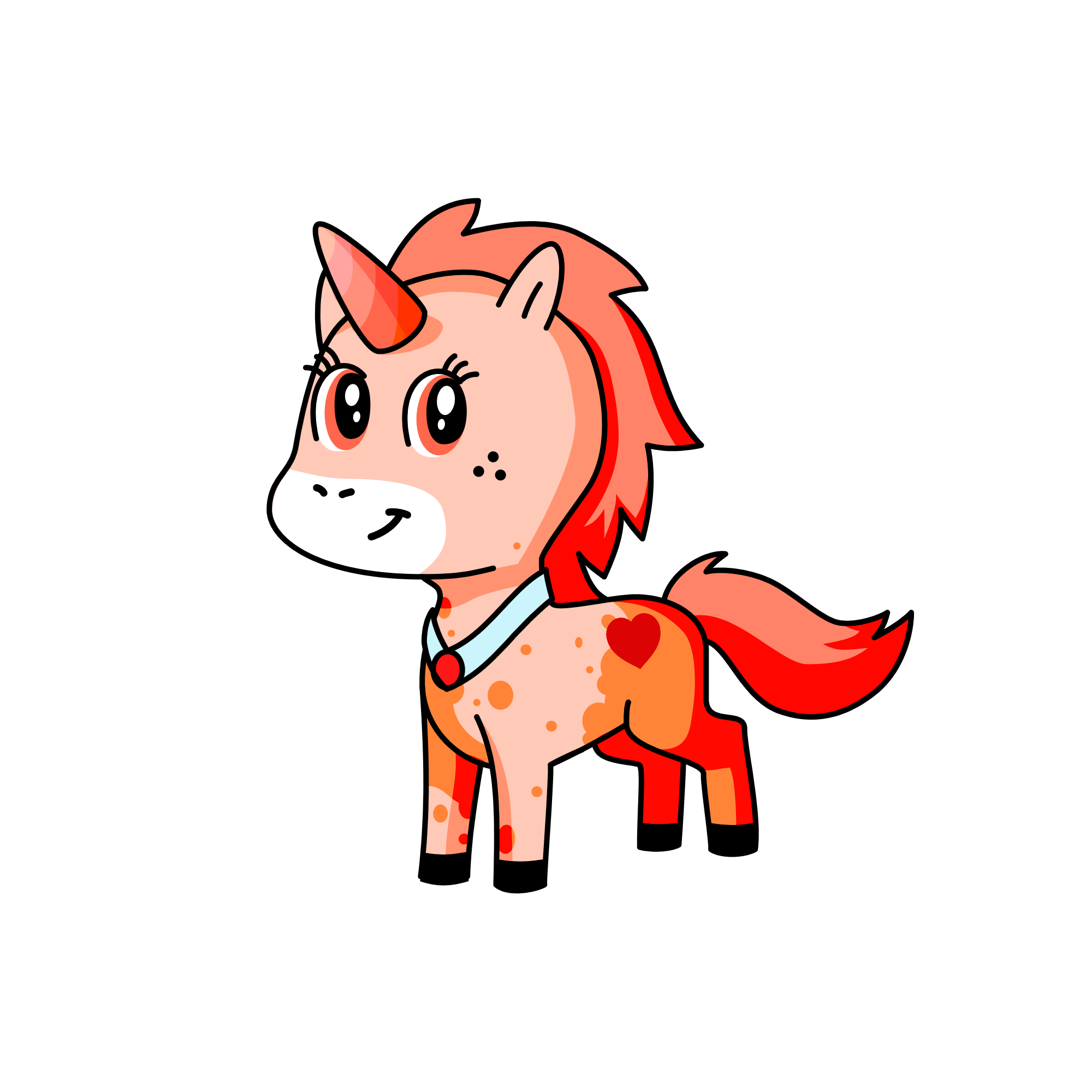 Fire, the unicorn