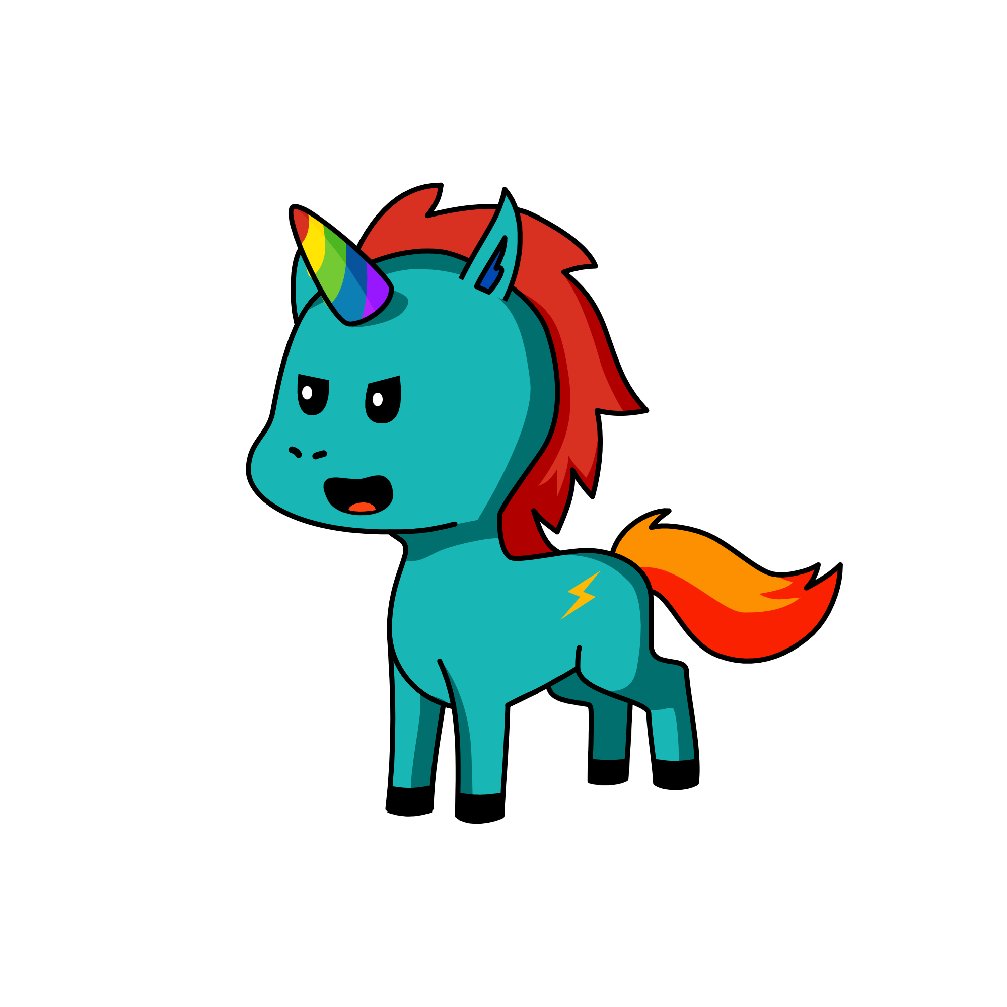 Rainbow Dash, the unicorn