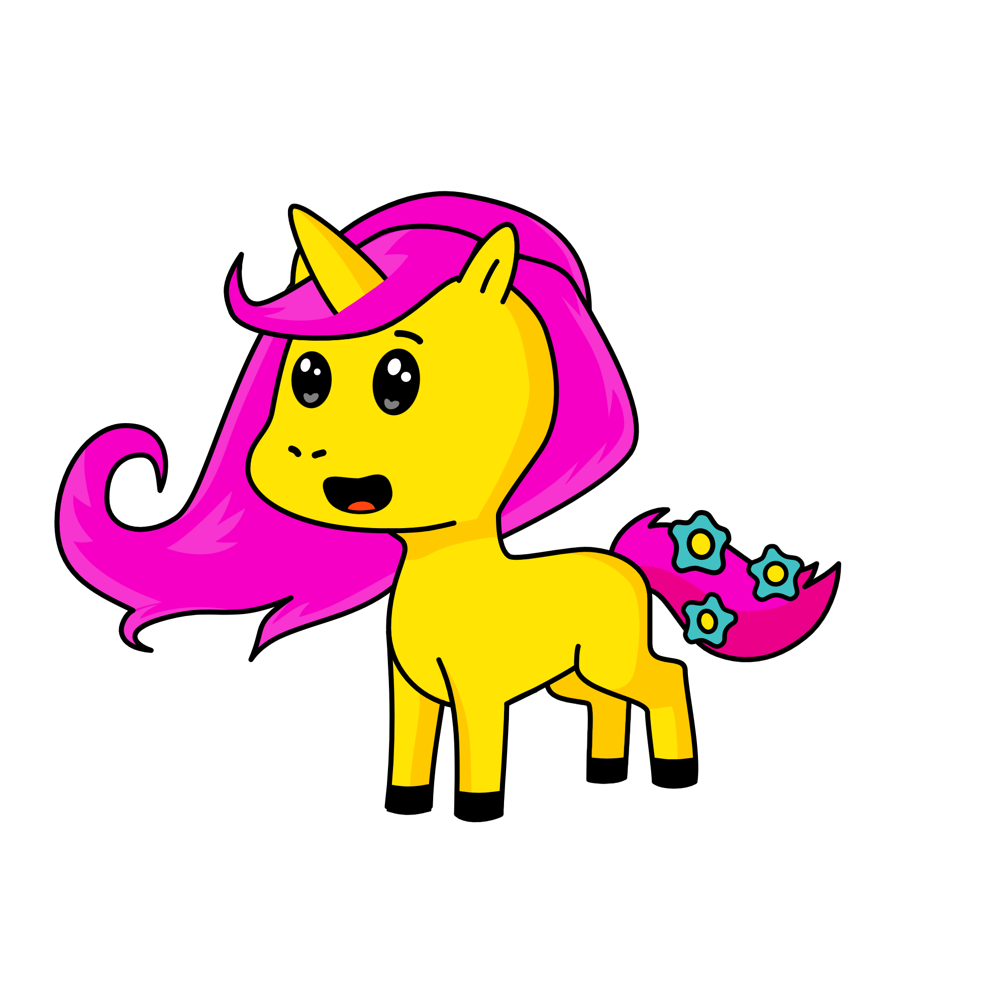 Fluttershy, the unicorn