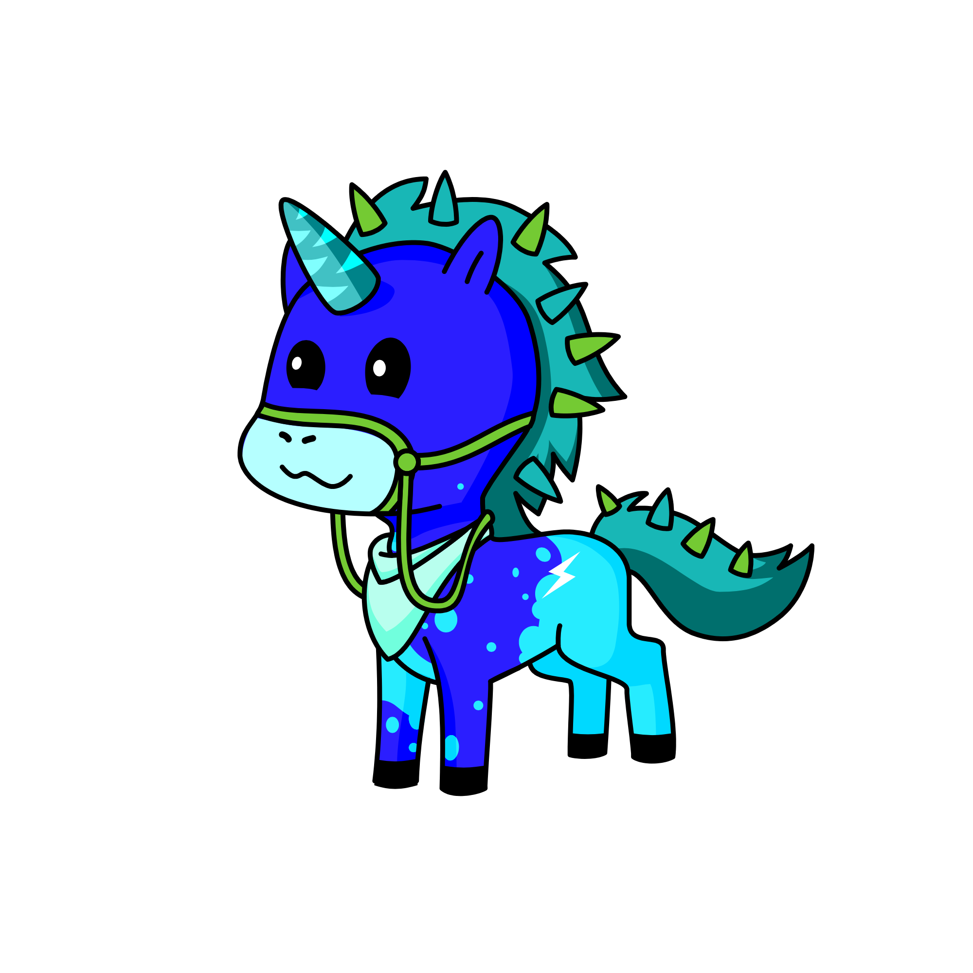 greeny, the unicorn