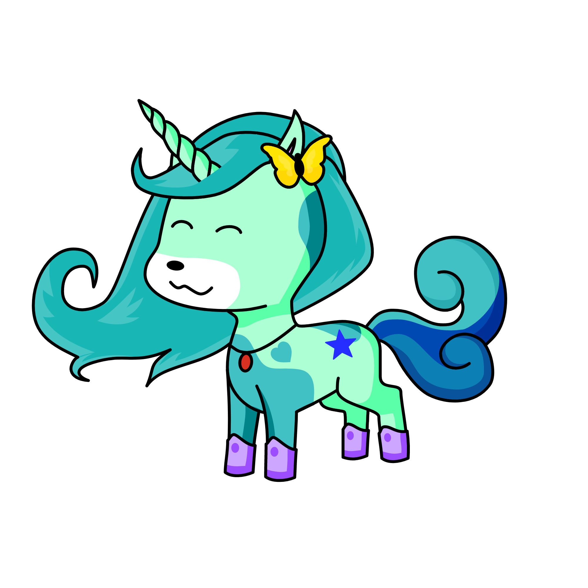 Water Goddess, the unicorn