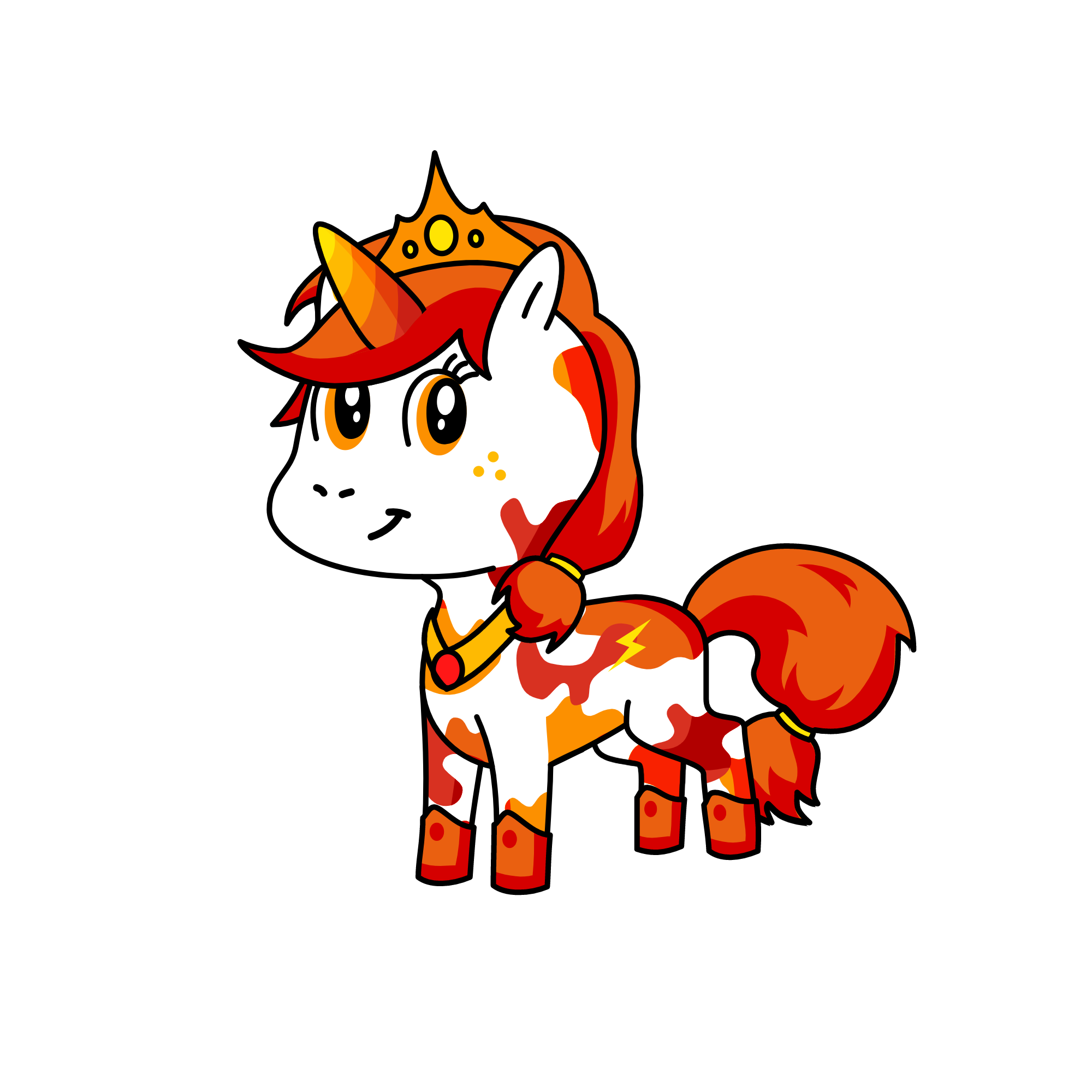 flame, the unicorn