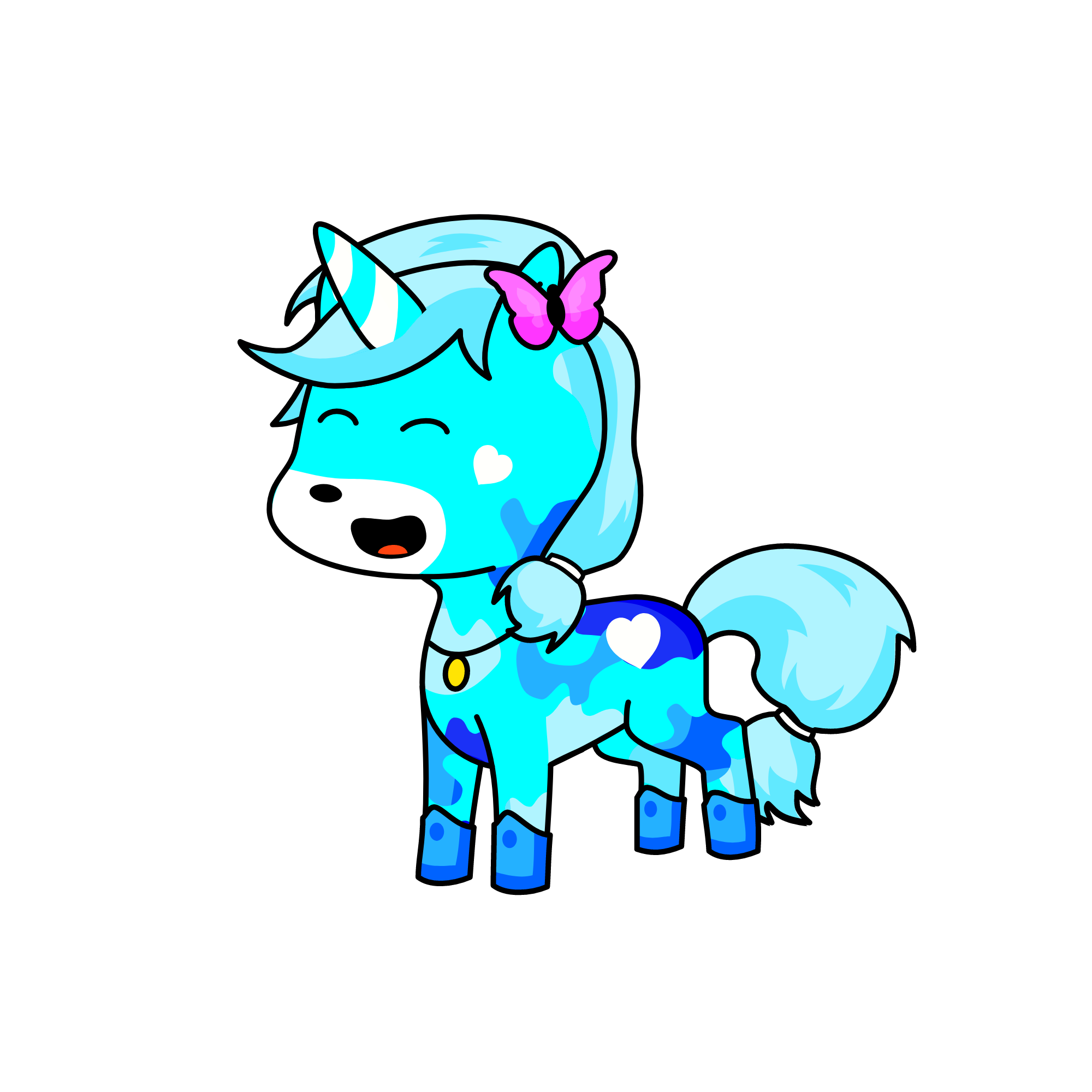 Winter, the unicorn