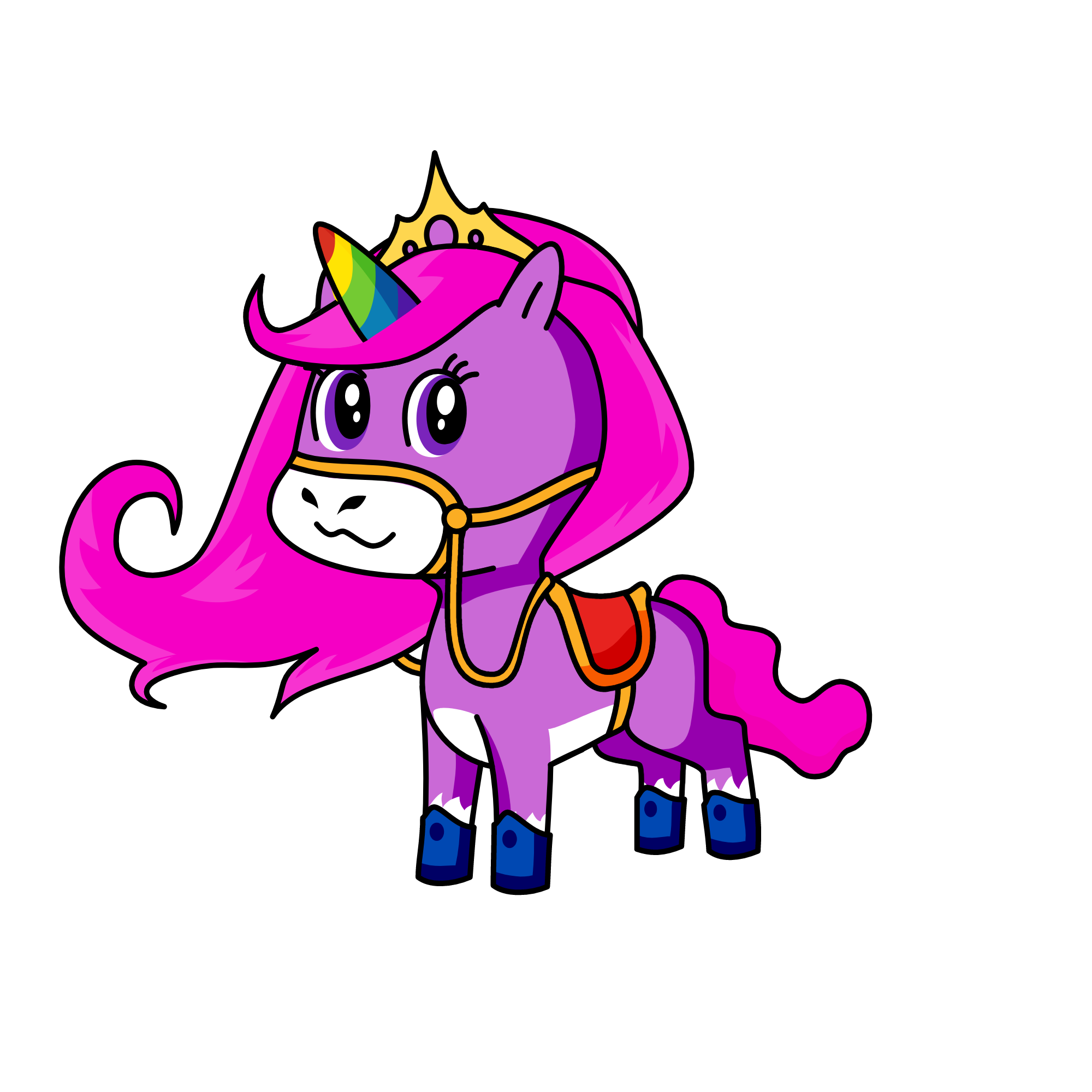 Rainbow, the unicorn