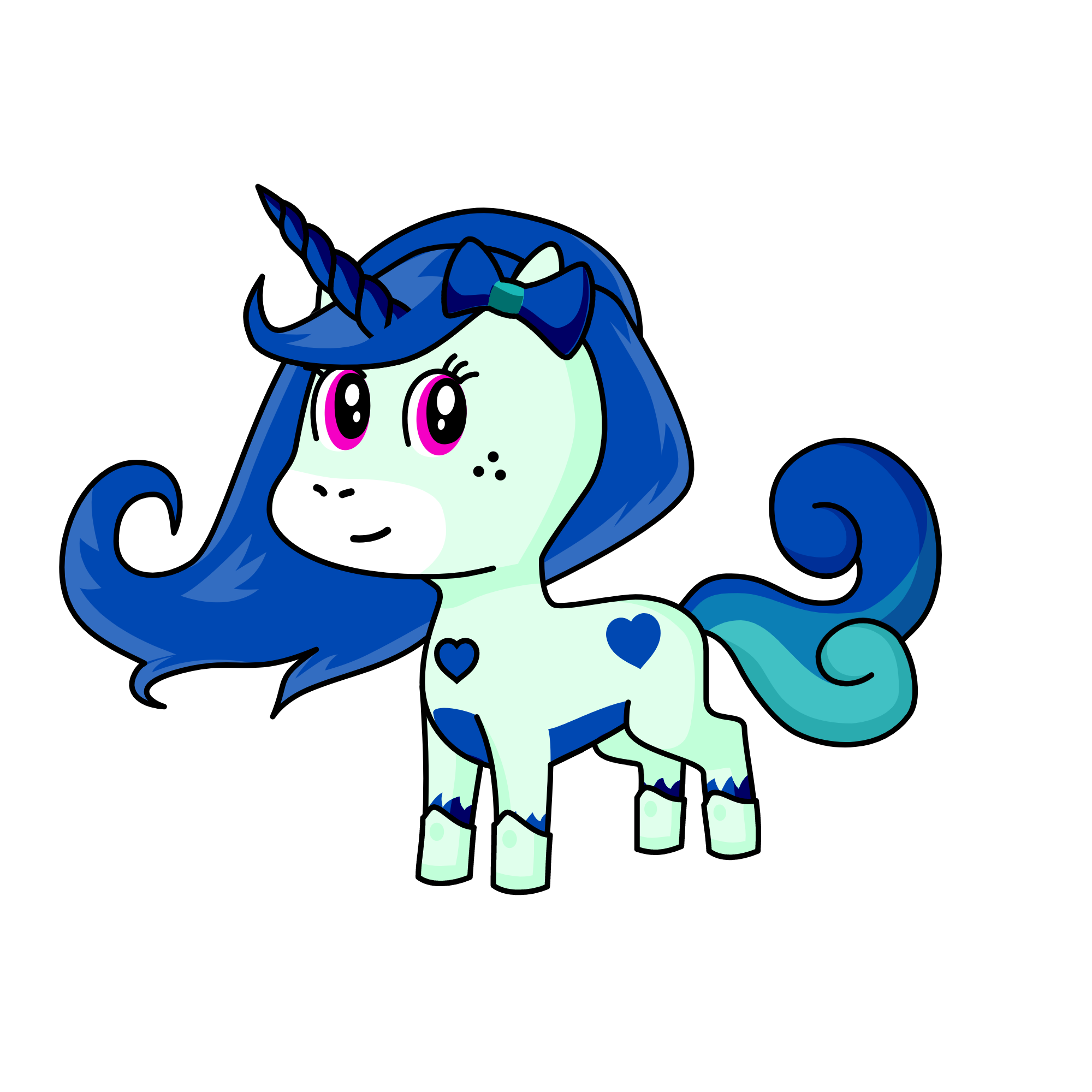snowy, the unicorn