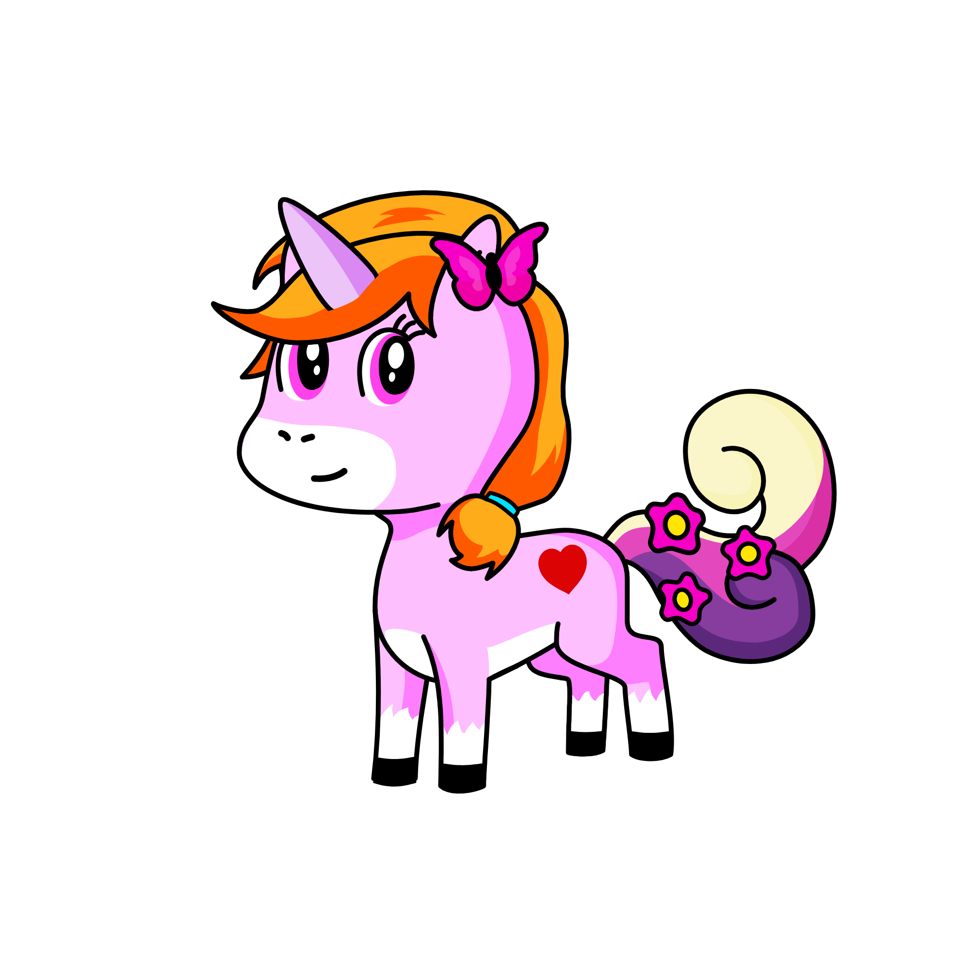 Baby unicorn, the unicorn