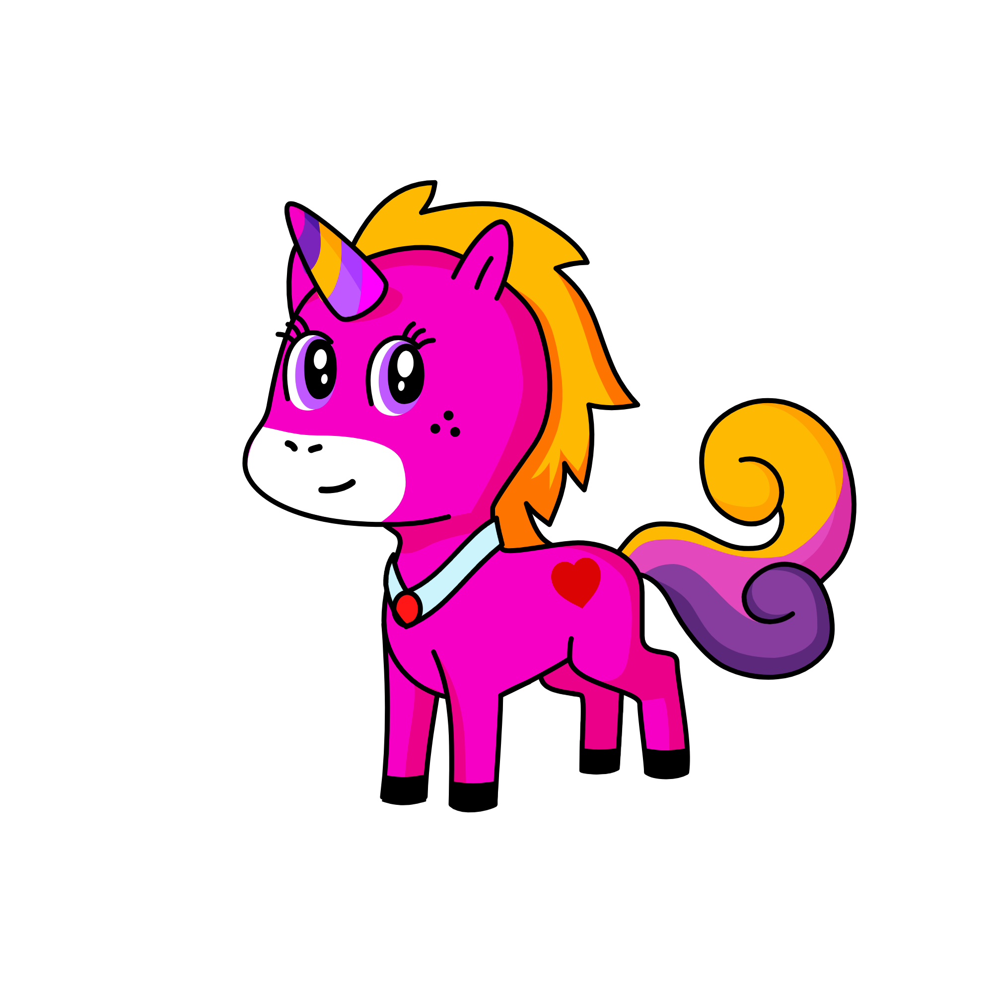 Princess Iris, the unicorn