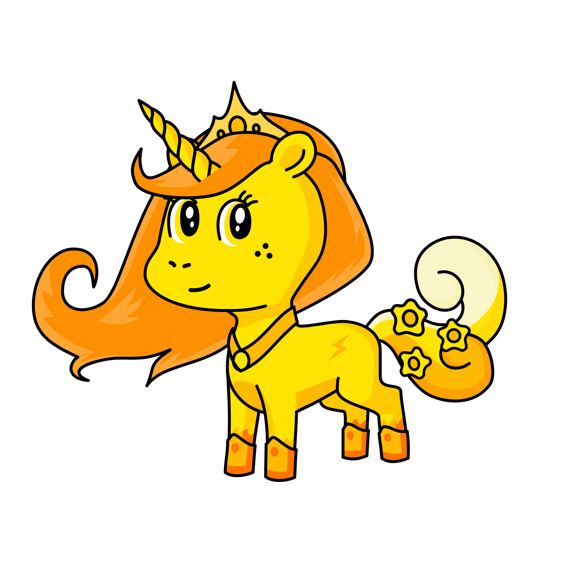 Princess Cactus, the unicorn