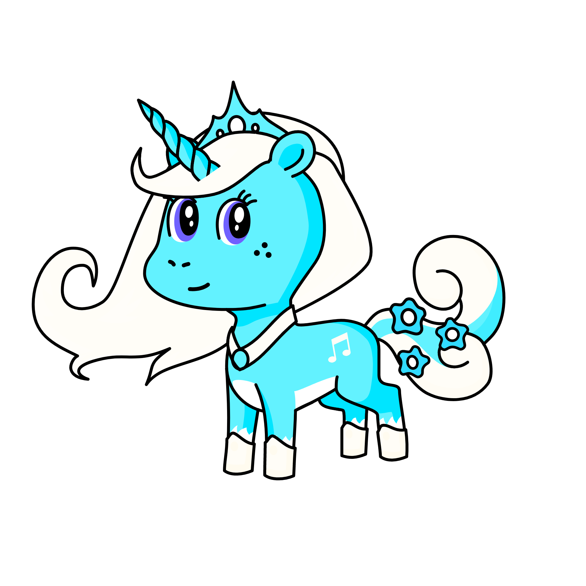 Princess Snow, the unicorn