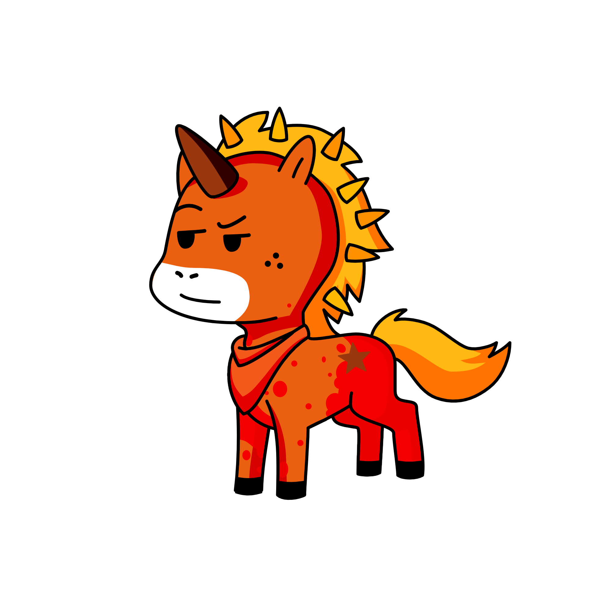 Flame, the unicorn