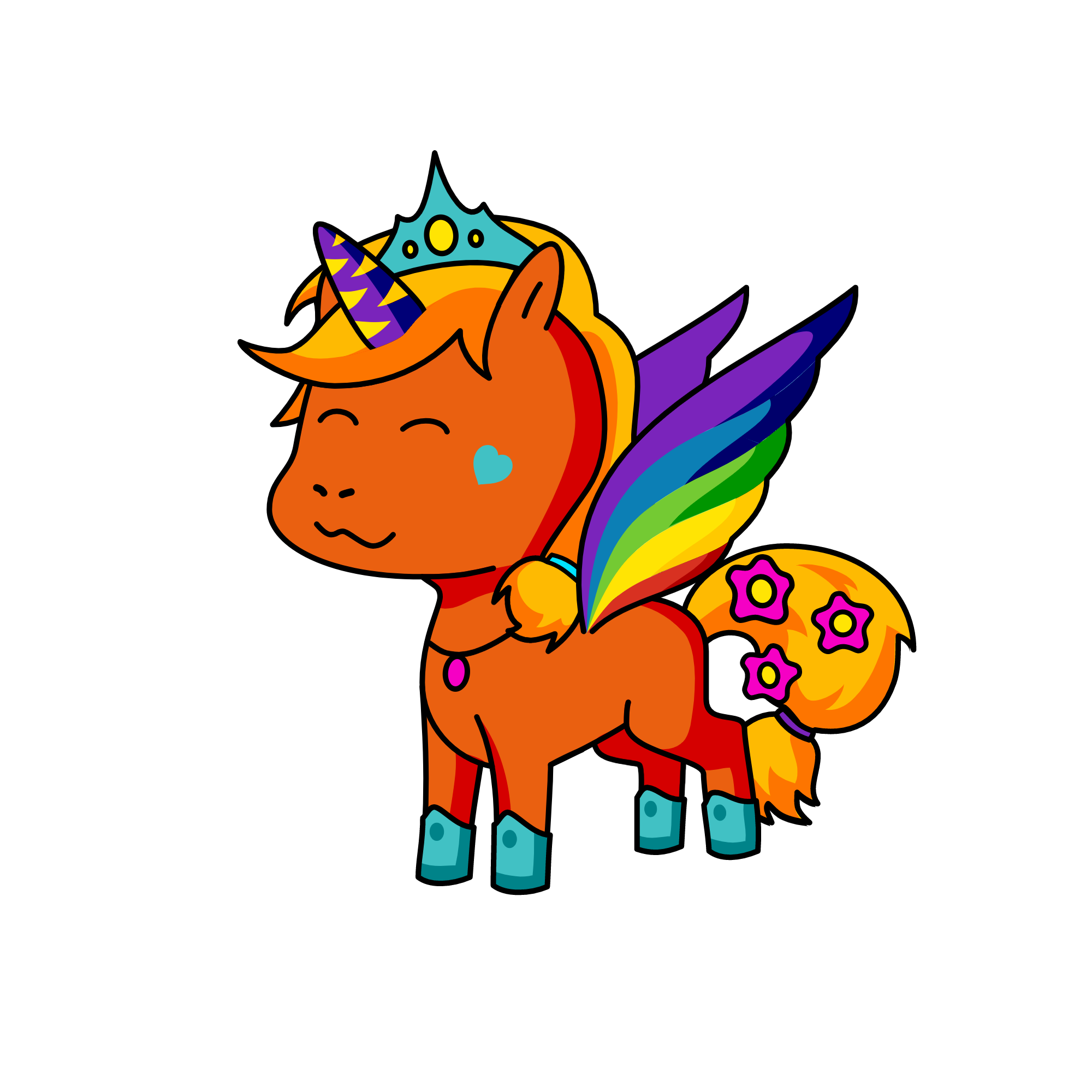 Speedy, the unicorn