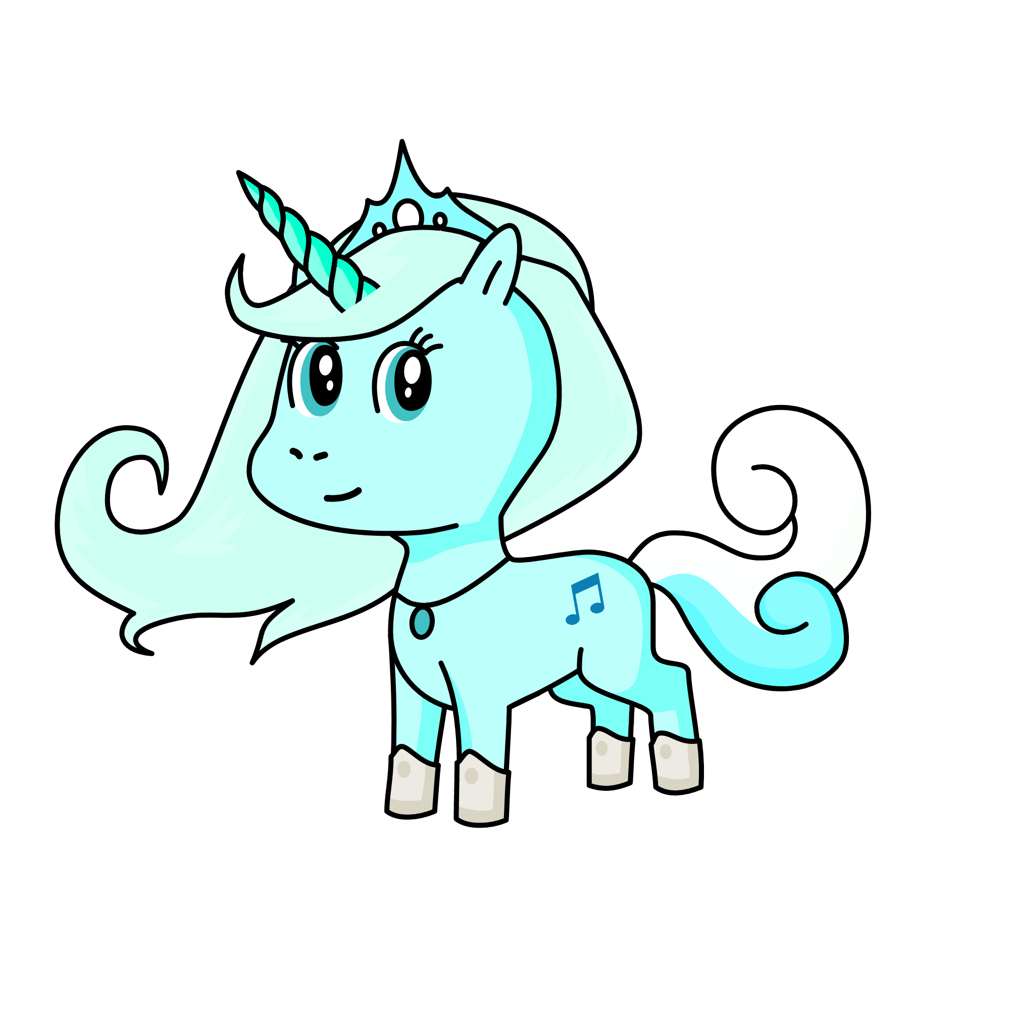 Snowy~, the unicorn