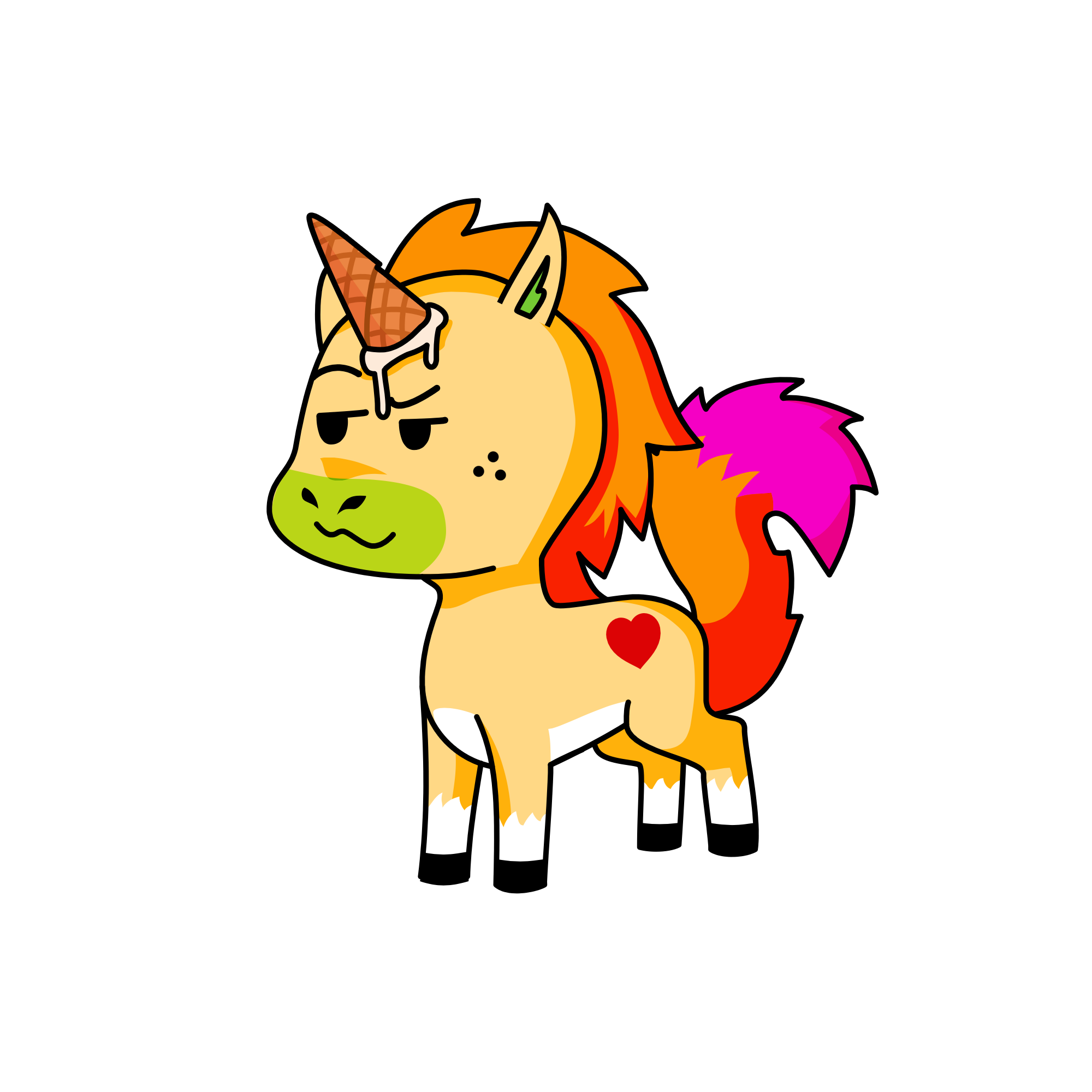 Dorky dude, the unicorn