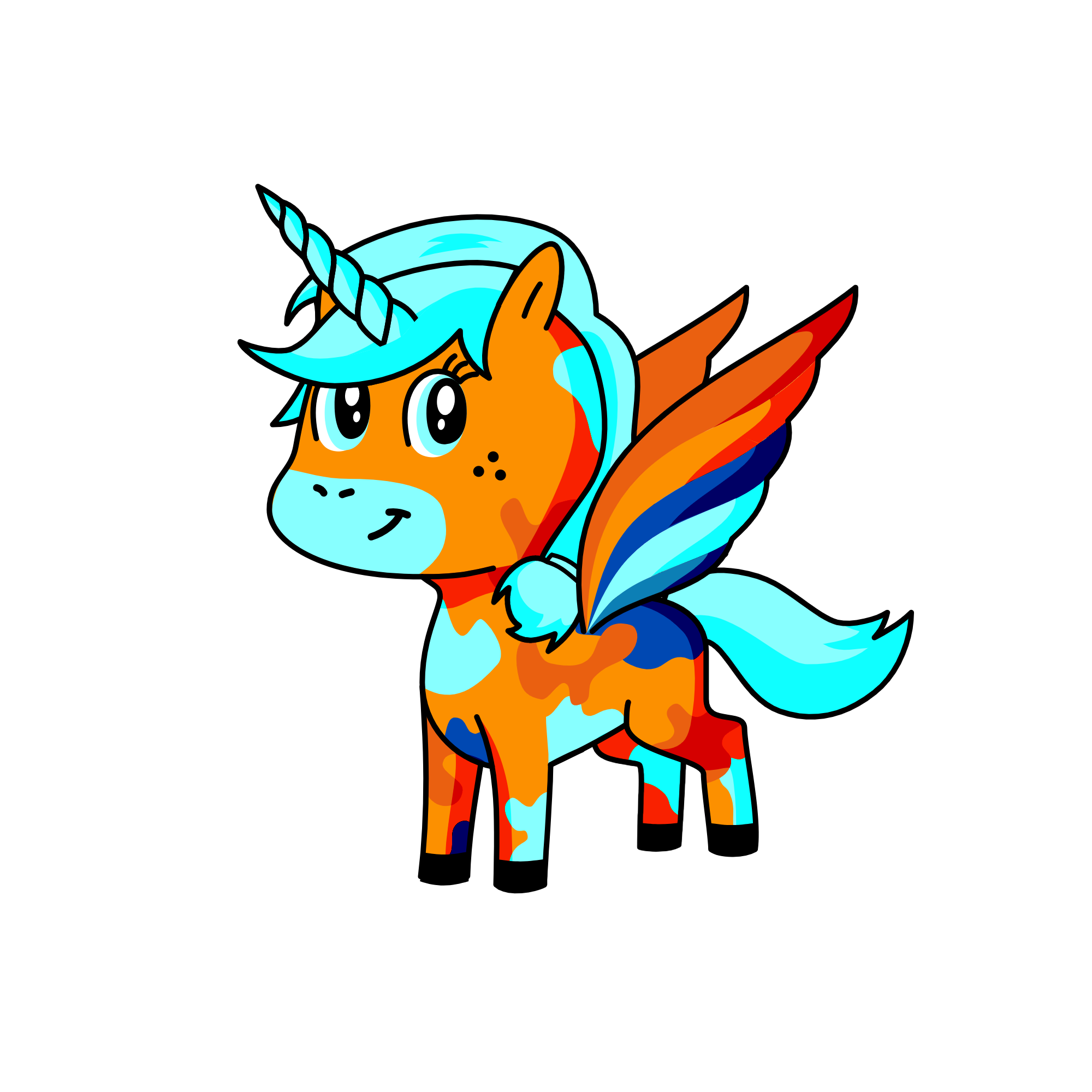 Fire ice, the unicorn